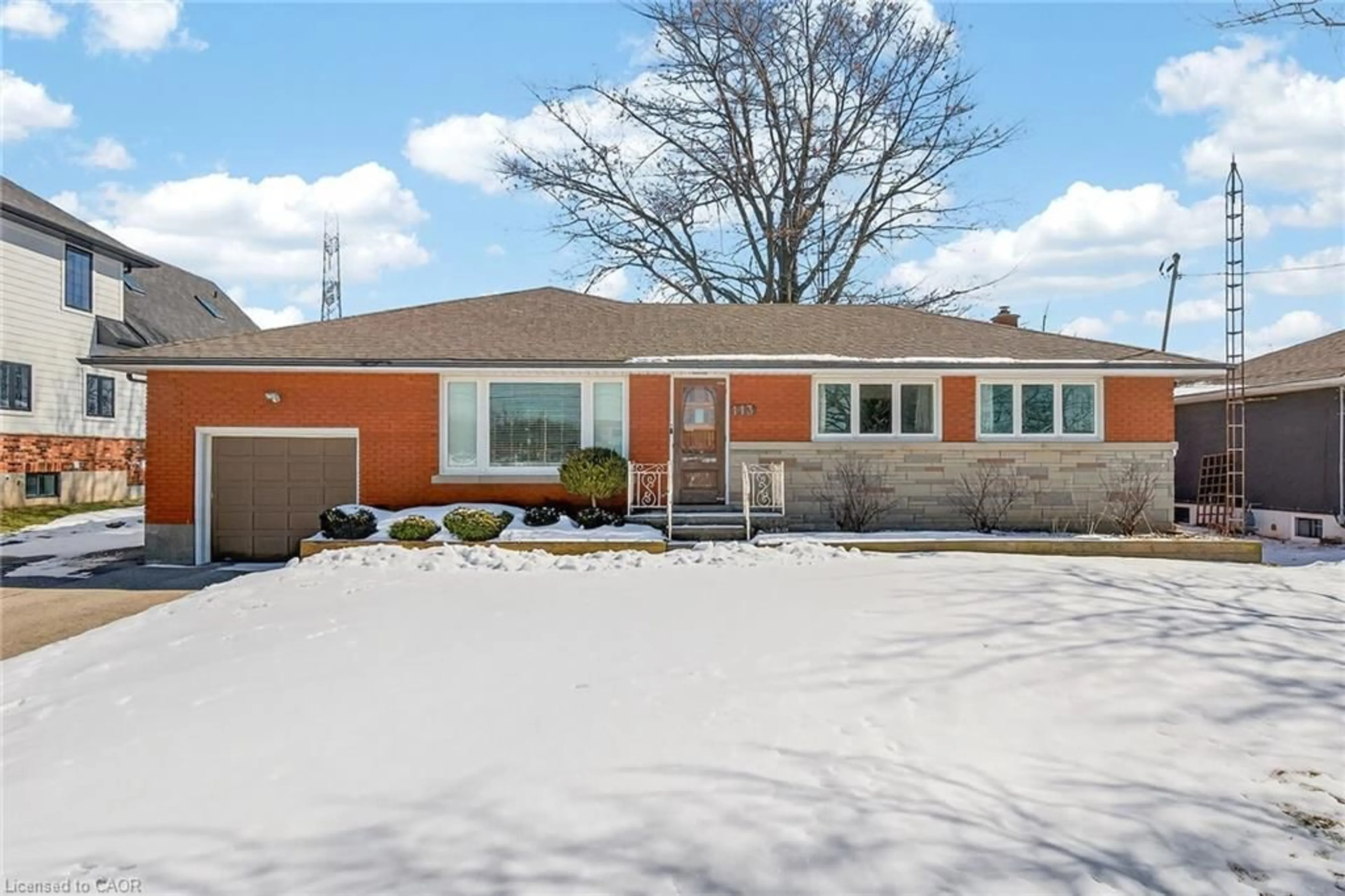 Home with brick exterior material, street for 113 Glancaster Rd, Ancaster Ontario L9G 3K9