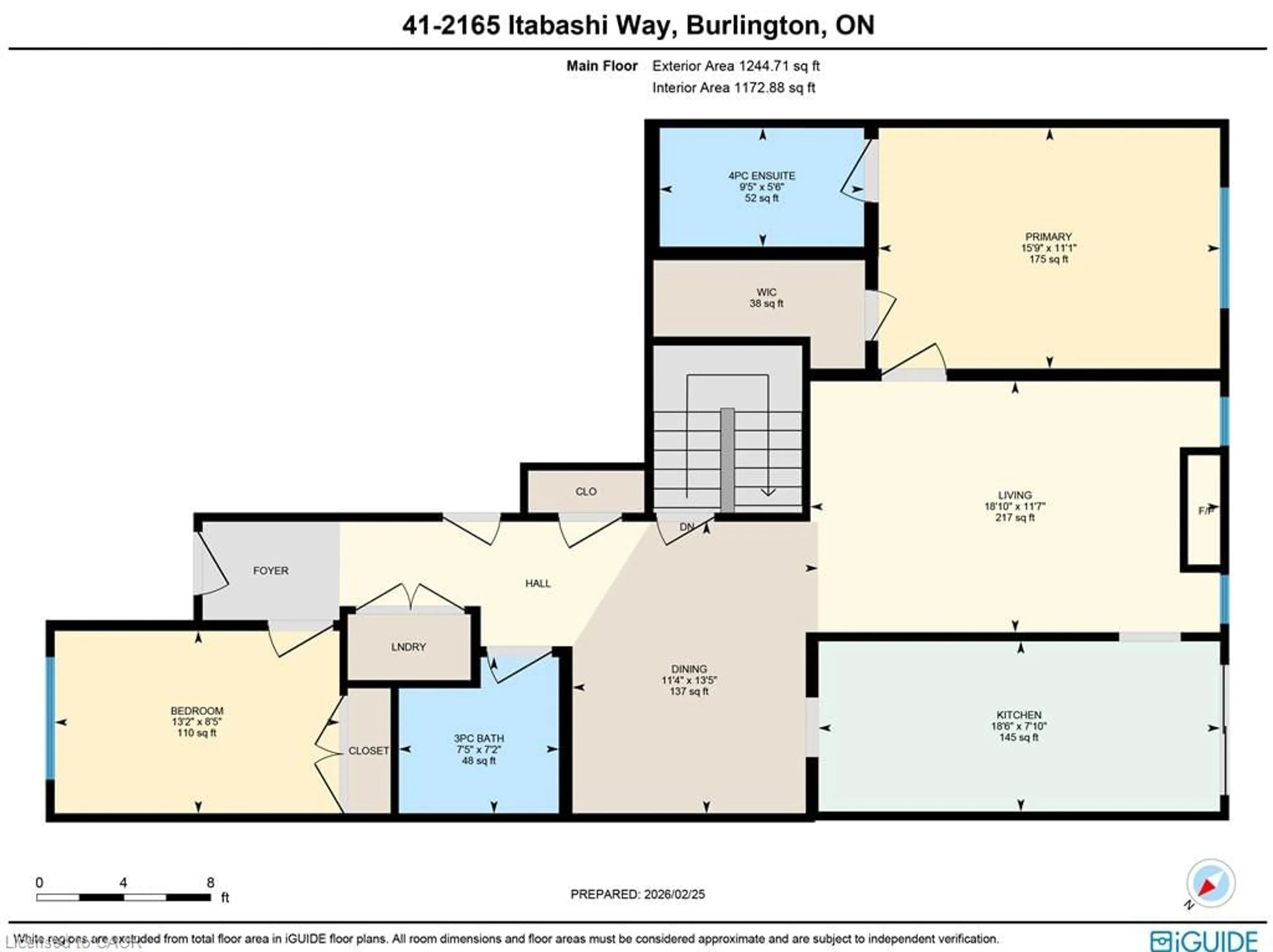 Floor plan for 2165 Itabashi Way #41, Burlington Ontario L7M 0A2