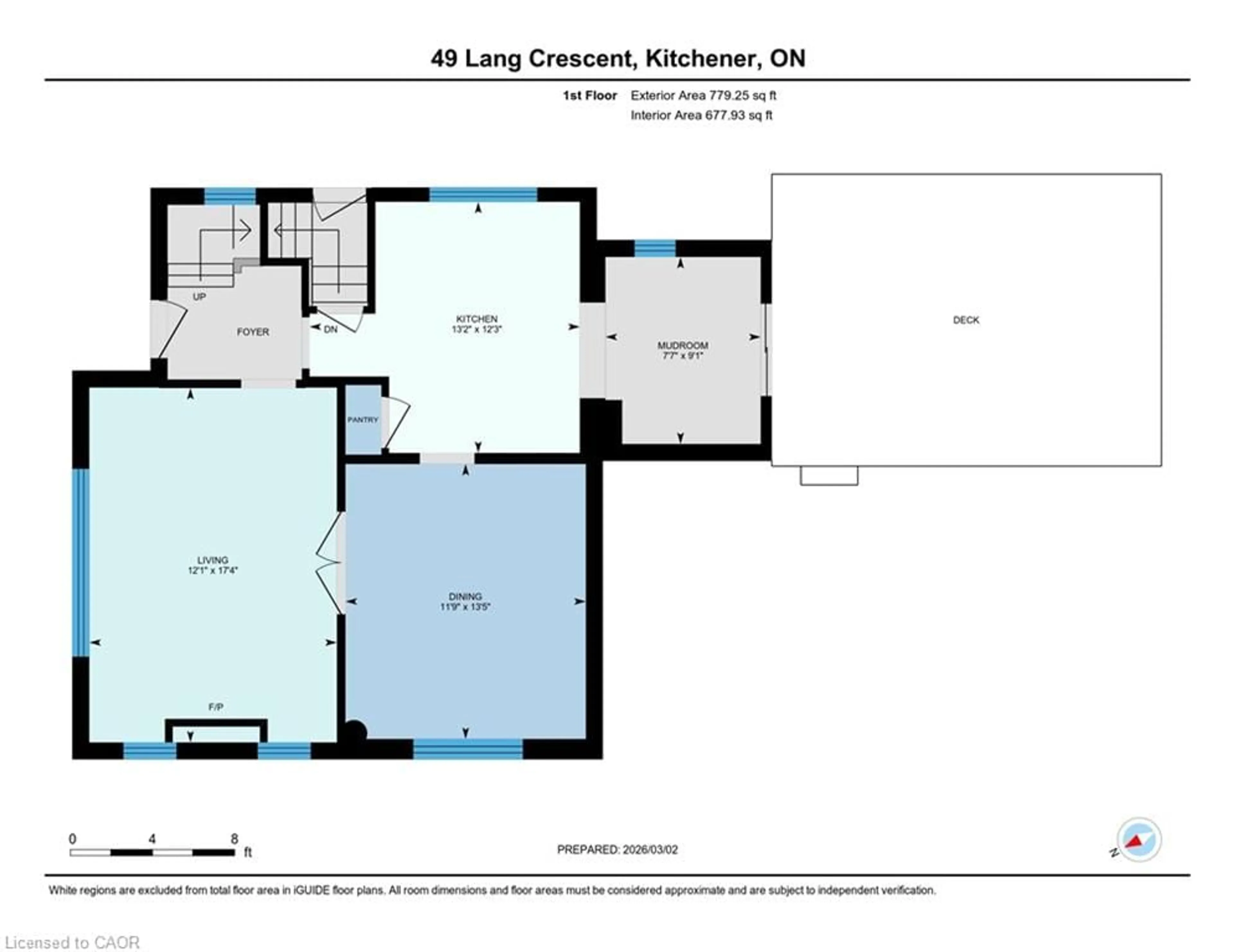 Floor plan for 49 Lang Cres, Kitchener Ontario N2K 1P4