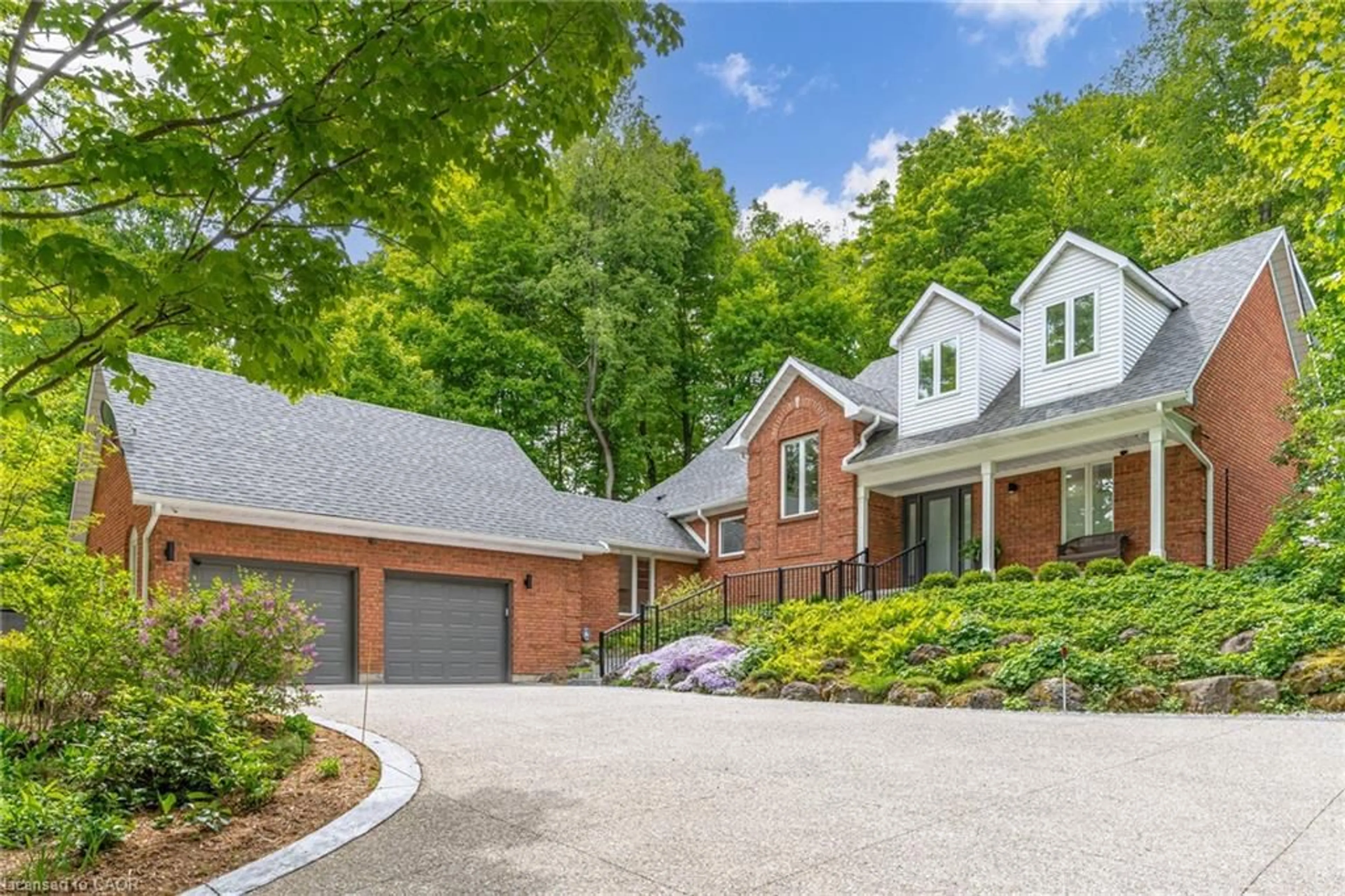 Home with brick exterior material, street for 158 Sulphur Springs Rd, Ancaster Ontario L9G 4T7