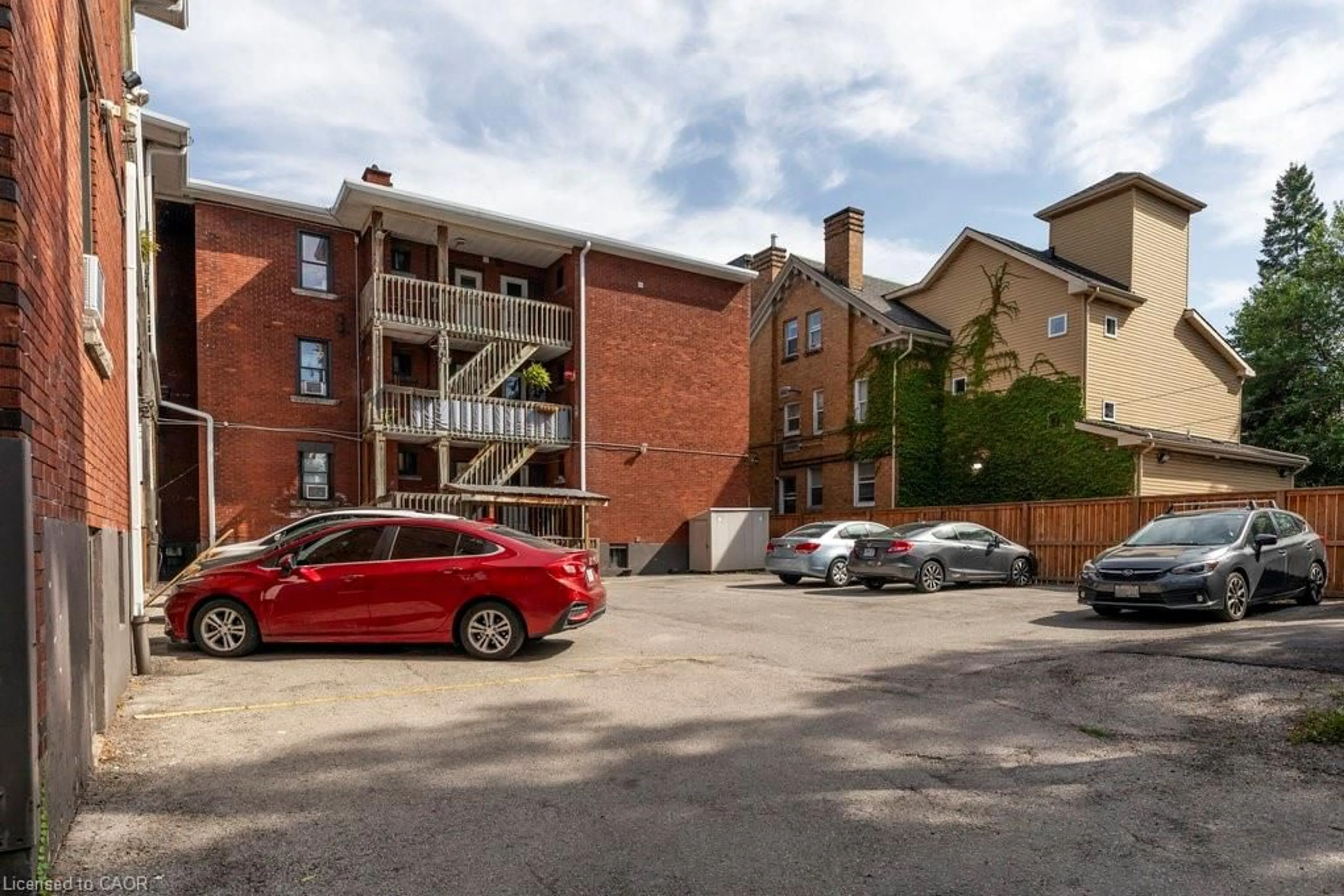 A pic from outside/outdoor area/front of a property/back of a property/a pic from drone, street for 352 Hunter St #1, Hamilton Ontario L8N 1N8