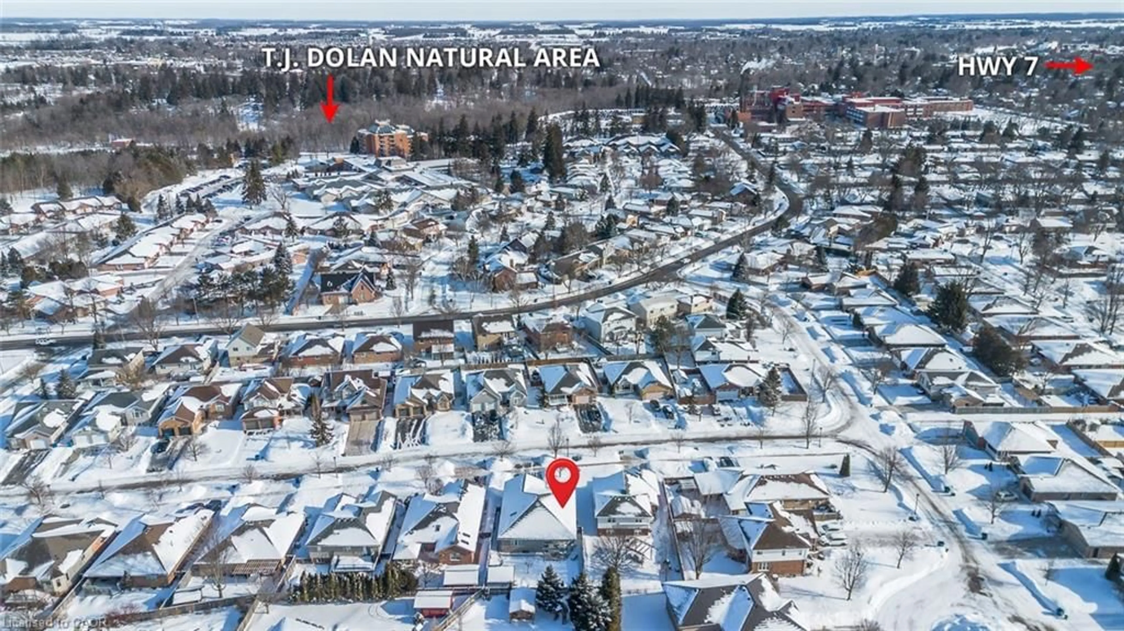 A pic from outside/outdoor area/front of a property/back of a property/a pic from drone, street for 21 Moore St, Stratford Ontario N4Z 1J4