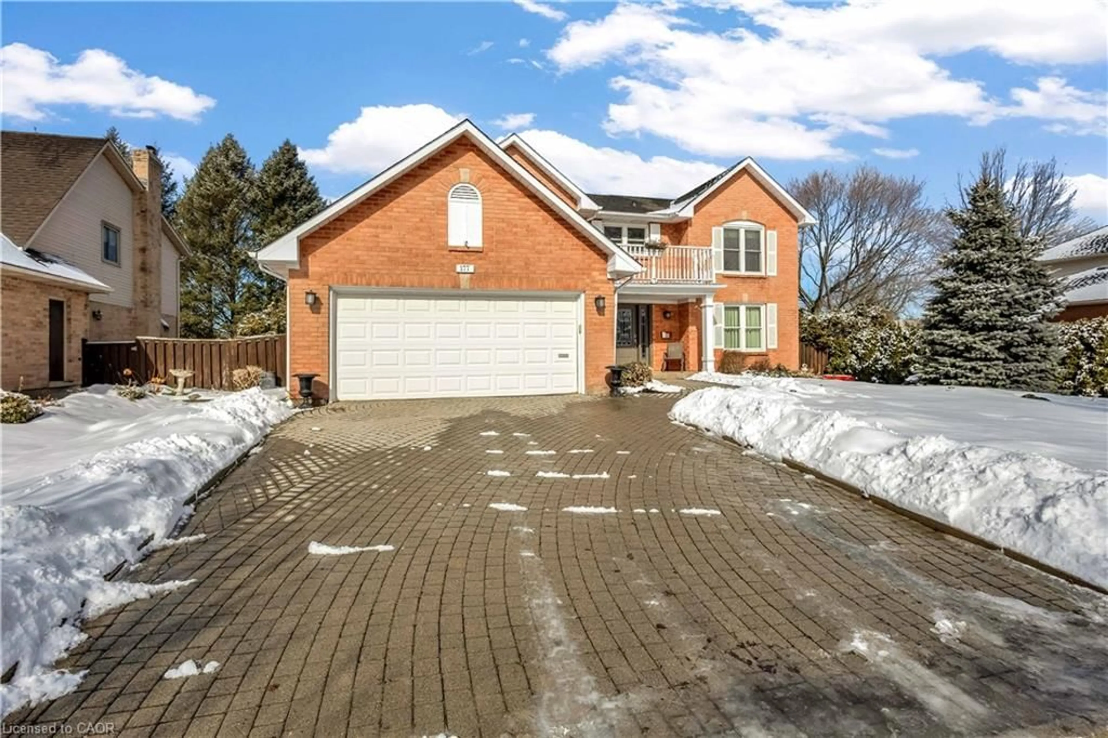 Home with brick exterior material, street for 177 Amberly Blvd, Ancaster Ontario L9G 3V3