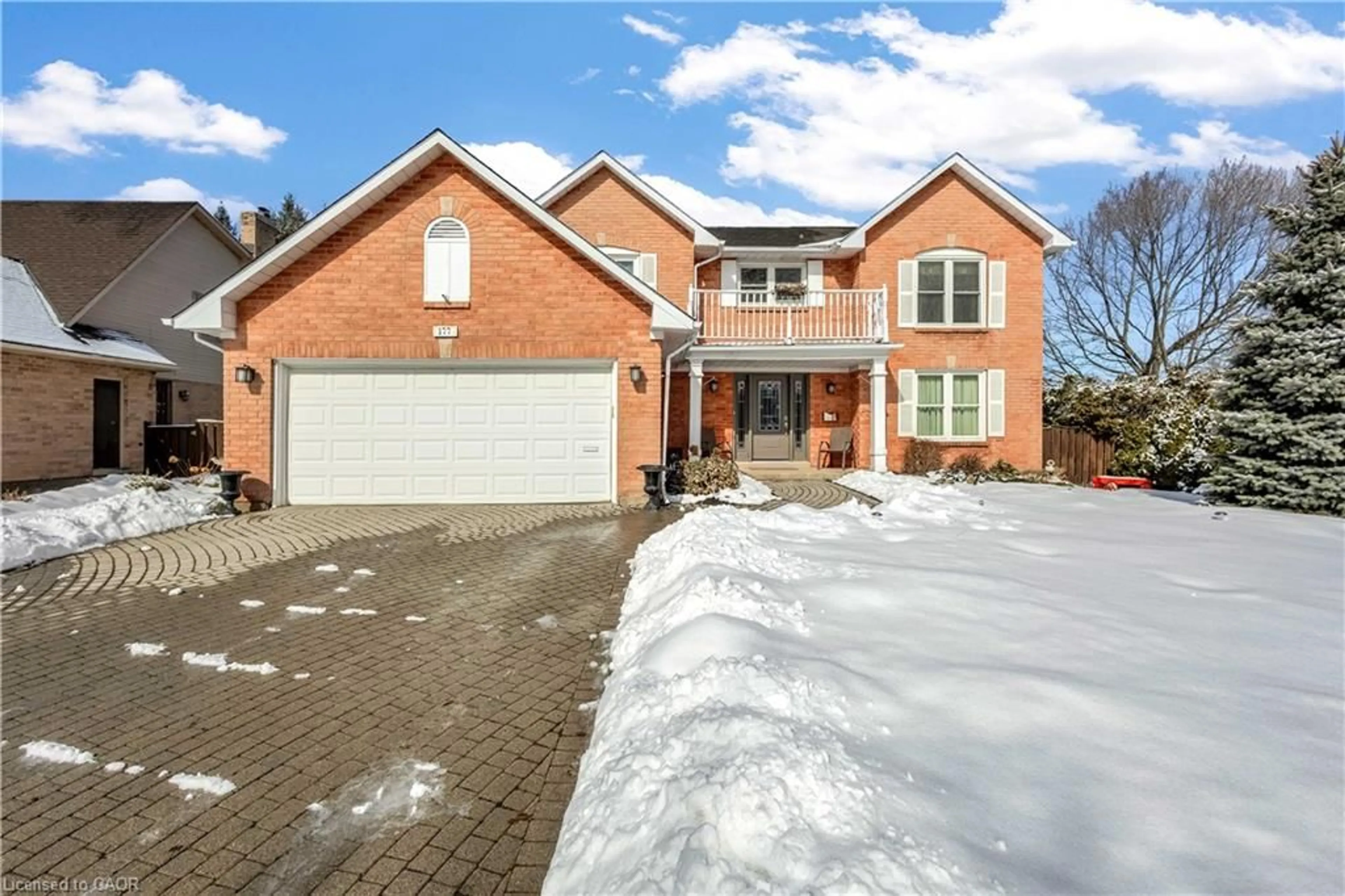 Home with brick exterior material, street for 177 Amberly Blvd, Ancaster Ontario L9G 3V3