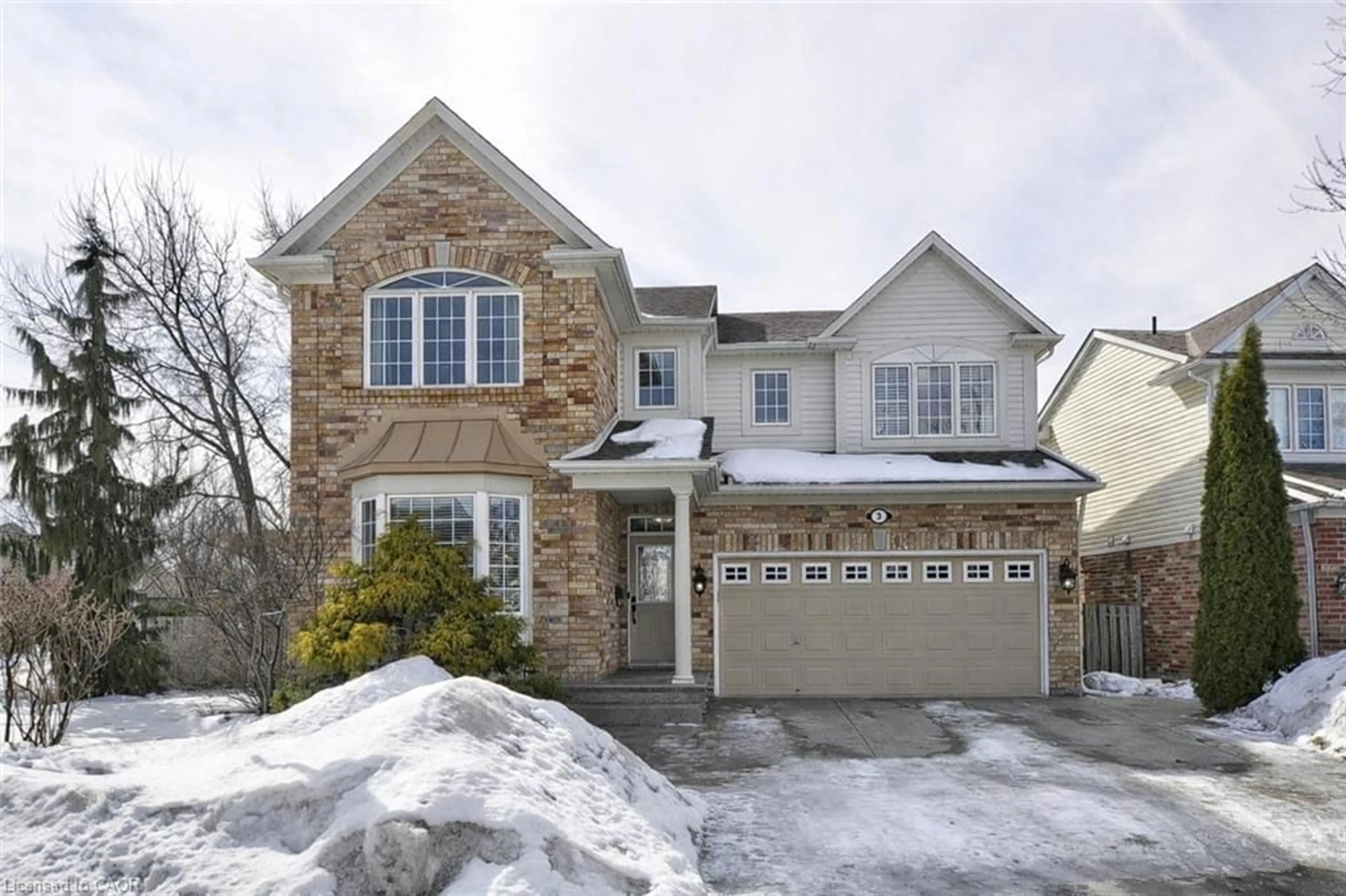 Home with brick exterior material, street for 3 Brayshaw Dr, Cambridge Ontario N1T 2G3