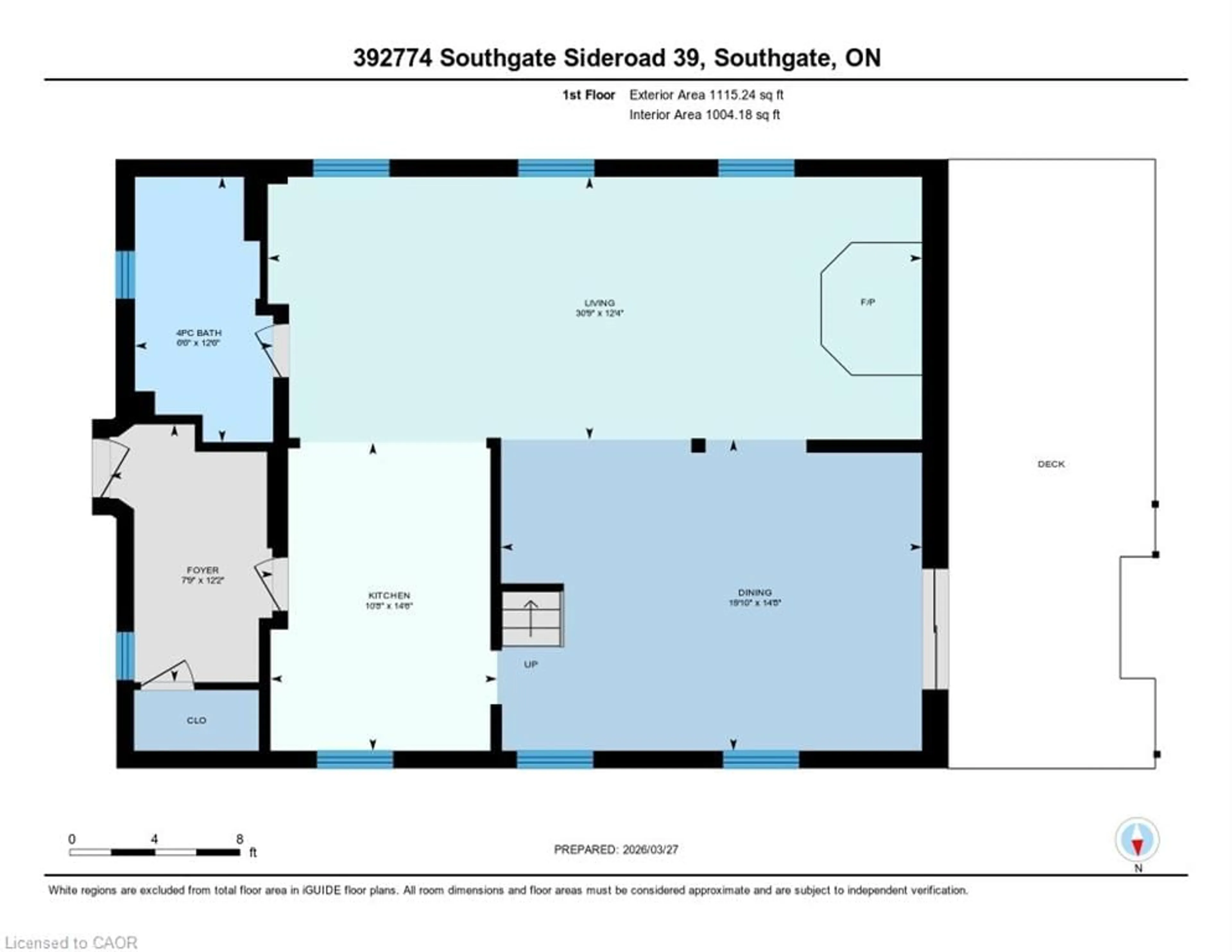 Floor plan for 392774 Southgate Sideroad 39, Southgate Ontario N0G 1R0