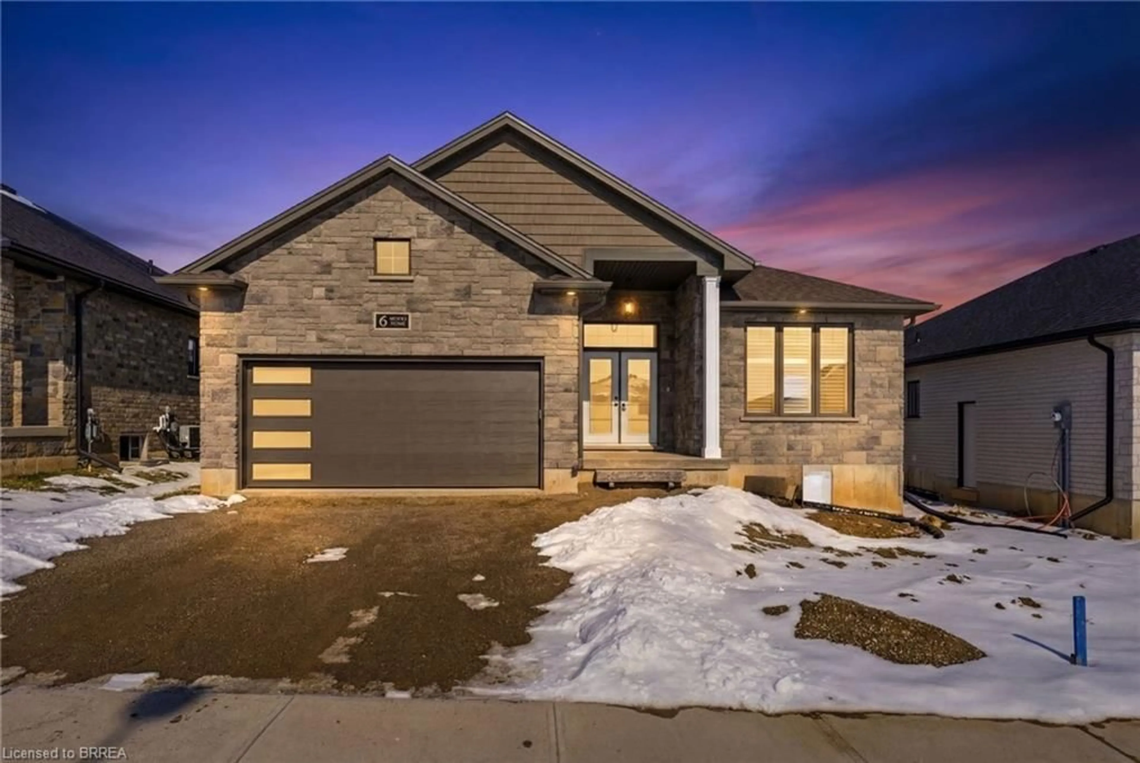 Home with brick exterior material, street for 6 Patten Dr, St. George Ontario N0E 1N0