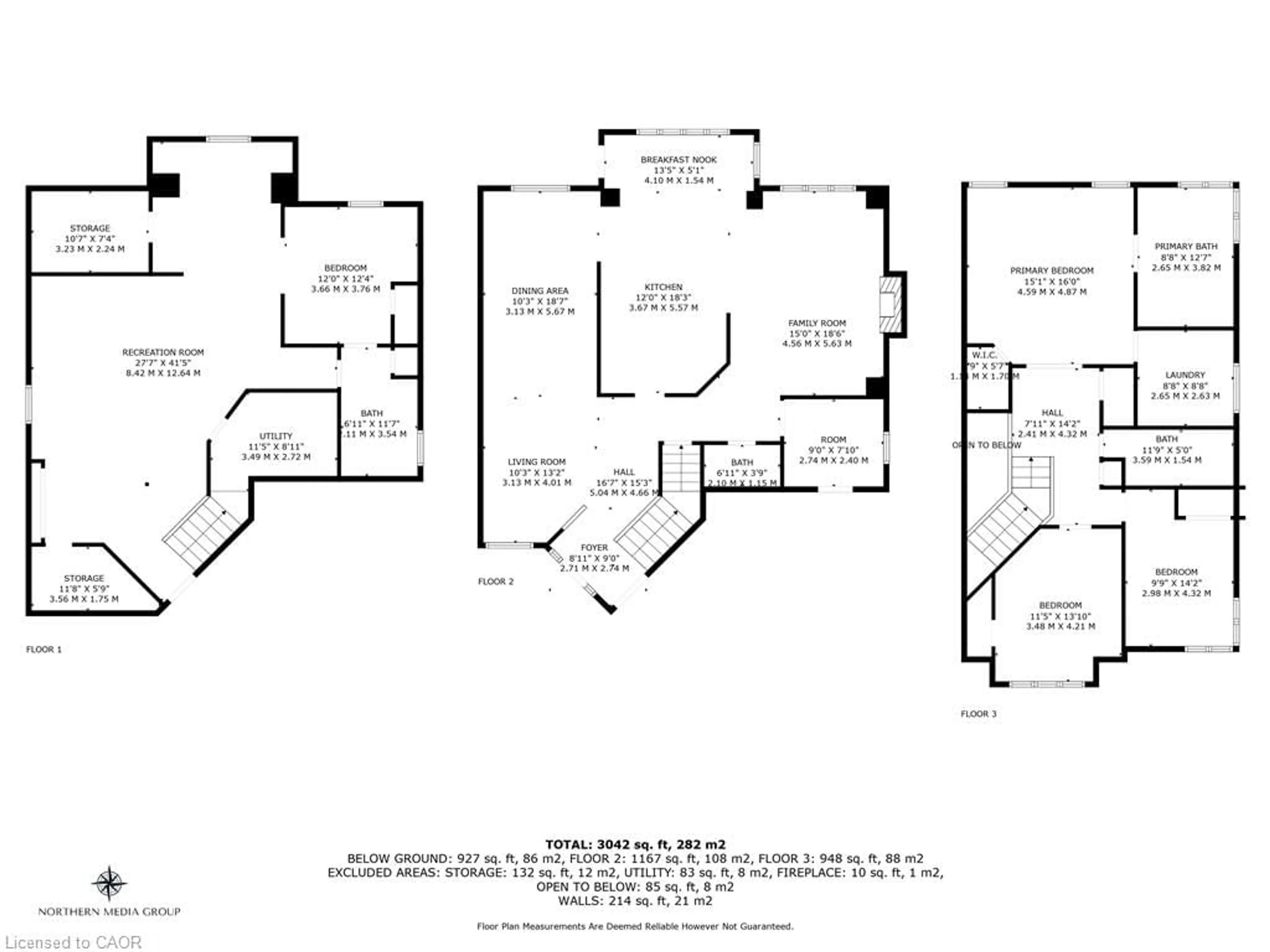 Floor plan for 182 Silverlace Cir, Stoney Creek Ontario L8E 6A5