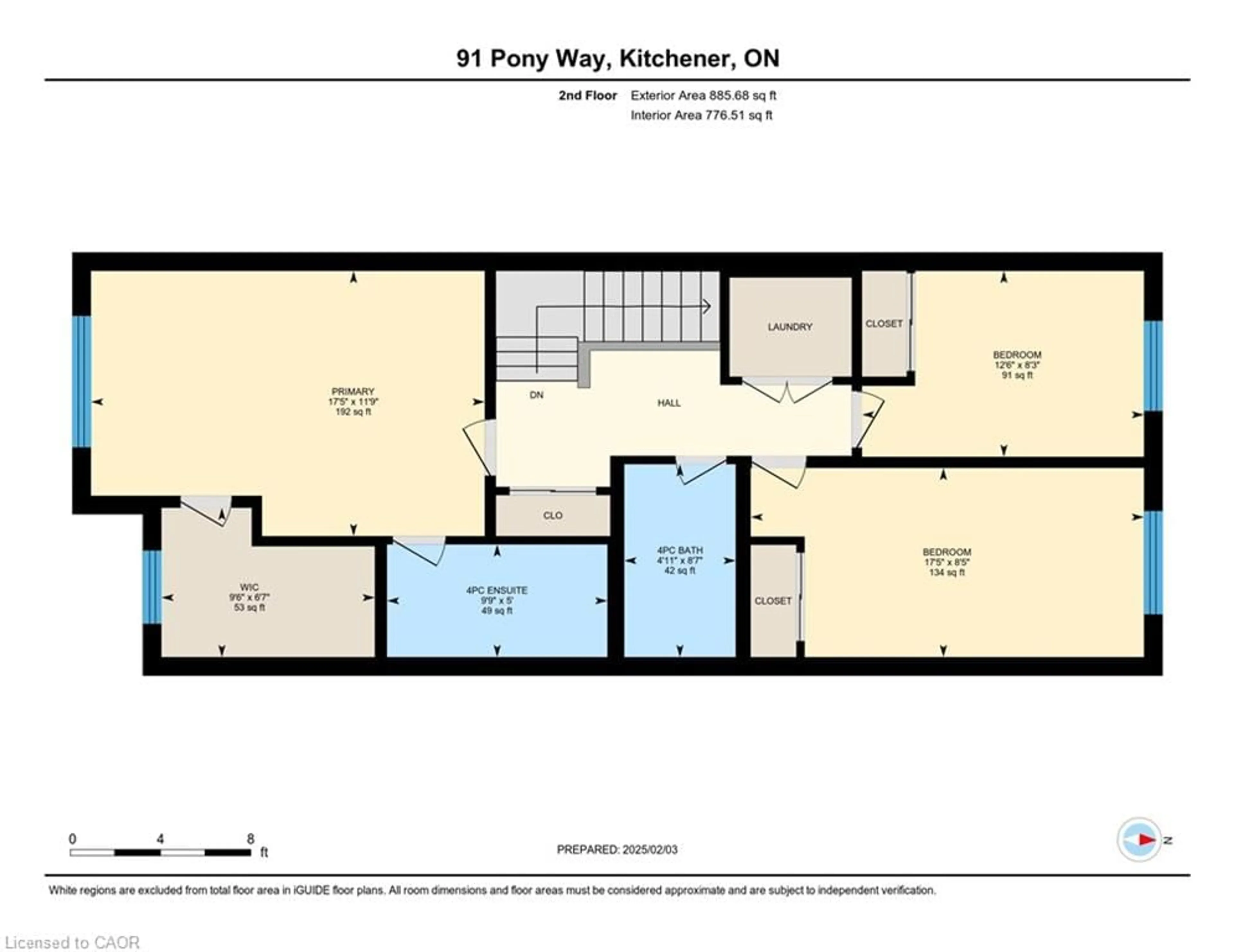 Floor plan for 91 Pony Way, Kitchener Ontario N0B 2E0
