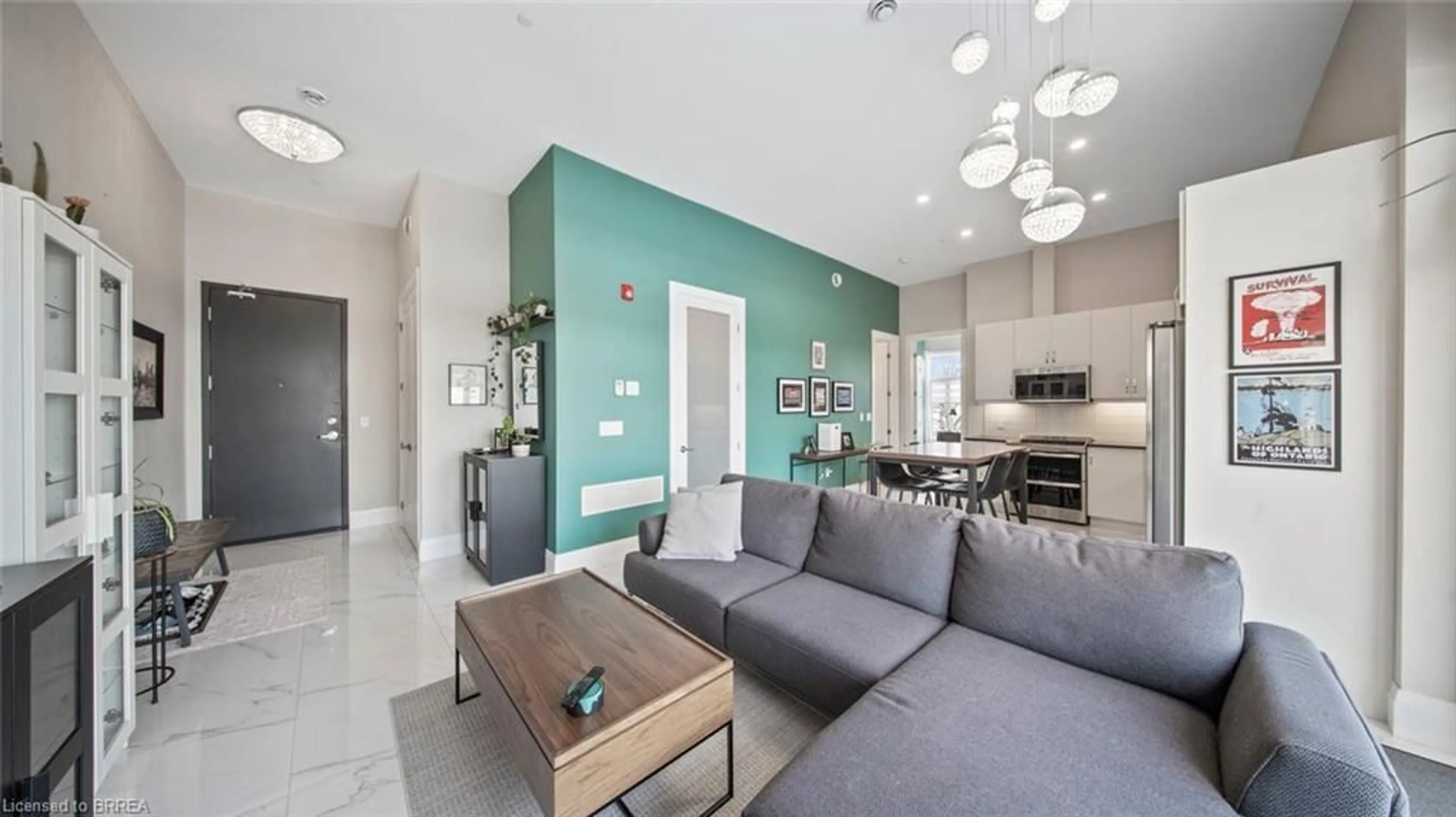 Living room with furniture, unknown for 85 Morrell St #224A, Brantford Ontario N3T 4J6