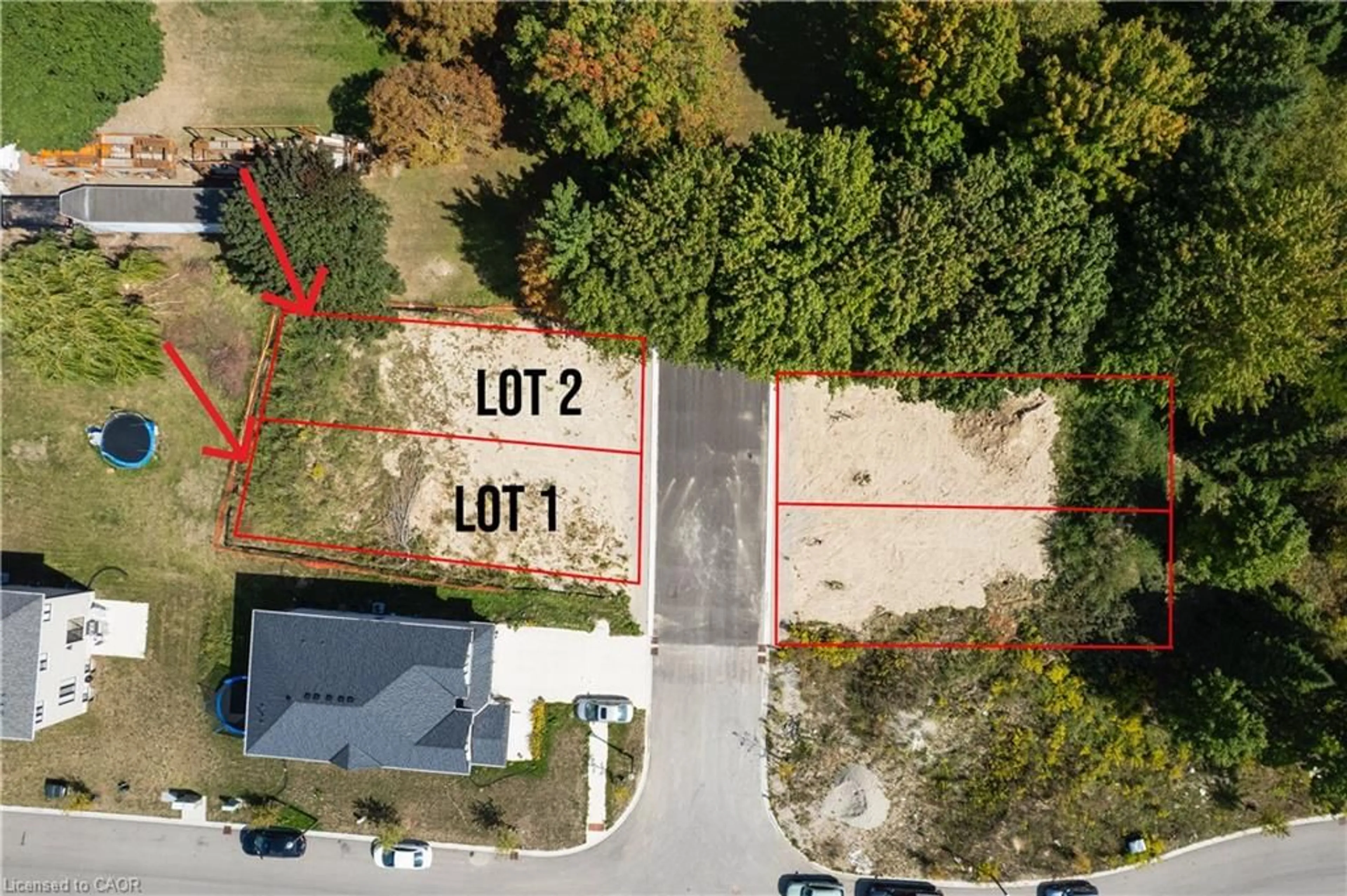 A pic from outside/outdoor area/front of a property/back of a property/a pic from drone, street for LOT 1 & 2 Leslie St, Woodstock Ontario N4S 7W2