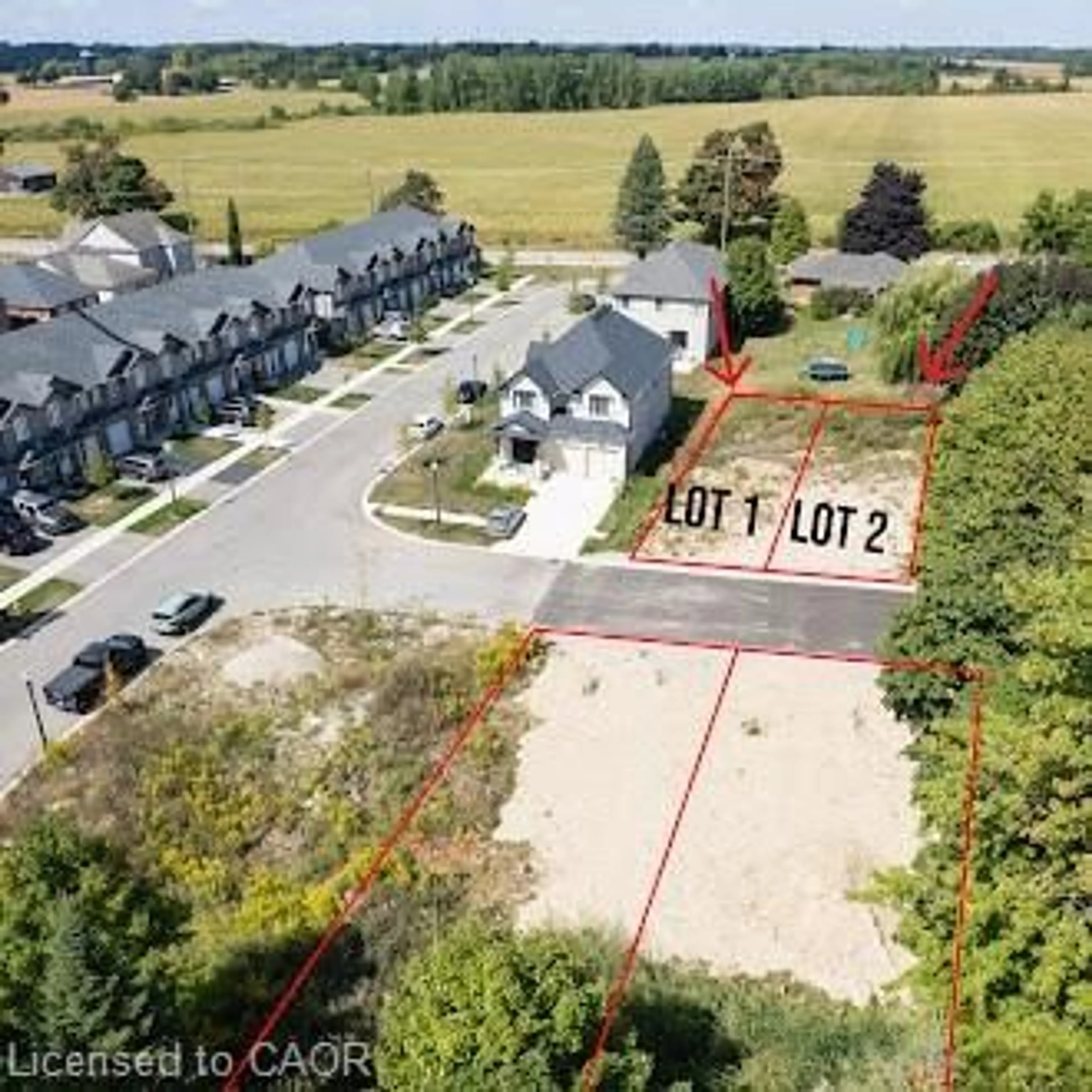 A pic from outside/outdoor area/front of a property/back of a property/a pic from drone, street for LOT 1 Leslie St, Woodstock Ontario N4S 7W2