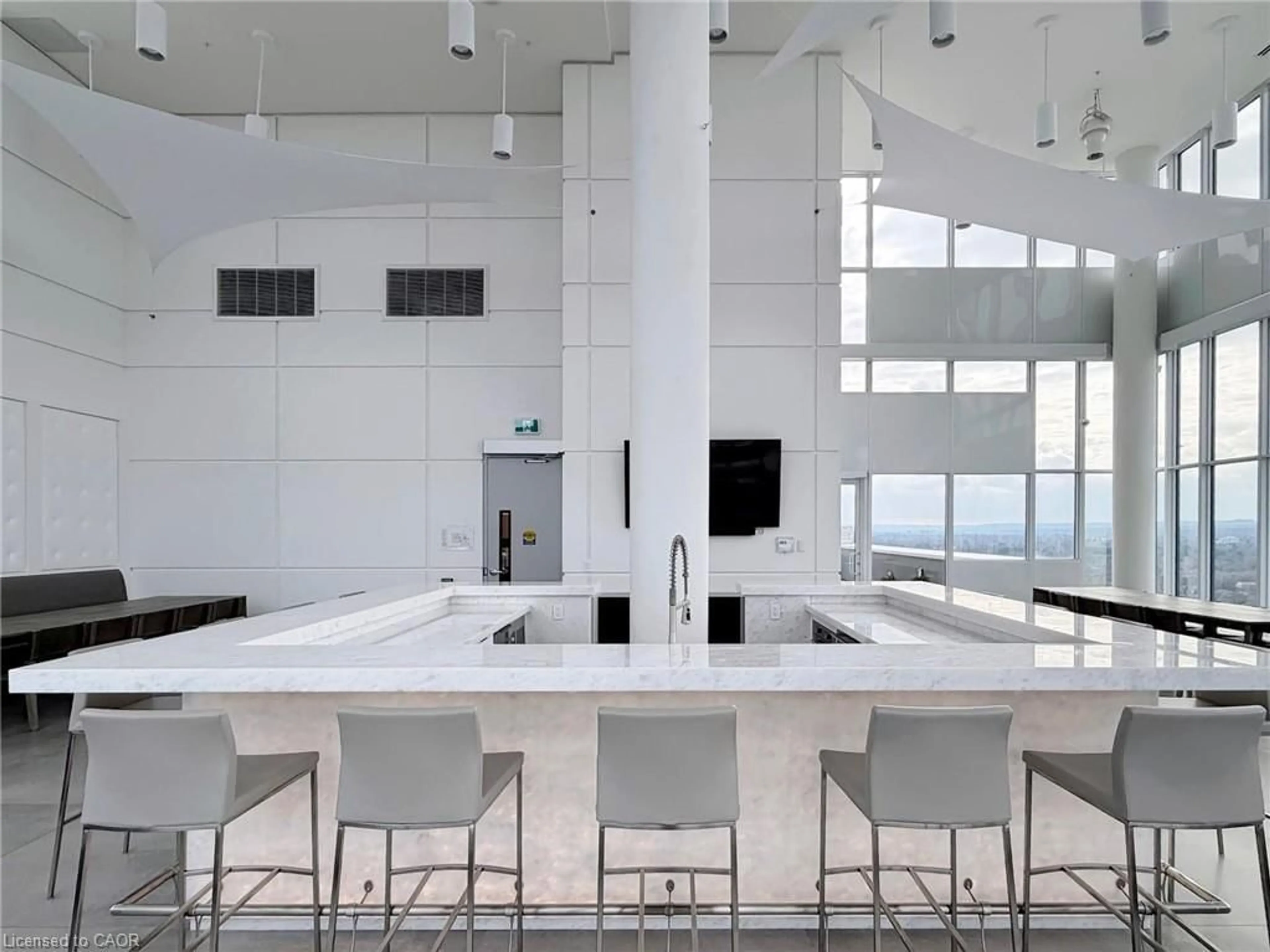 Contemporary kitchen, ceramic/tile floor for 500 Brock Ave #604, Burlington Ontario L7S 0A5