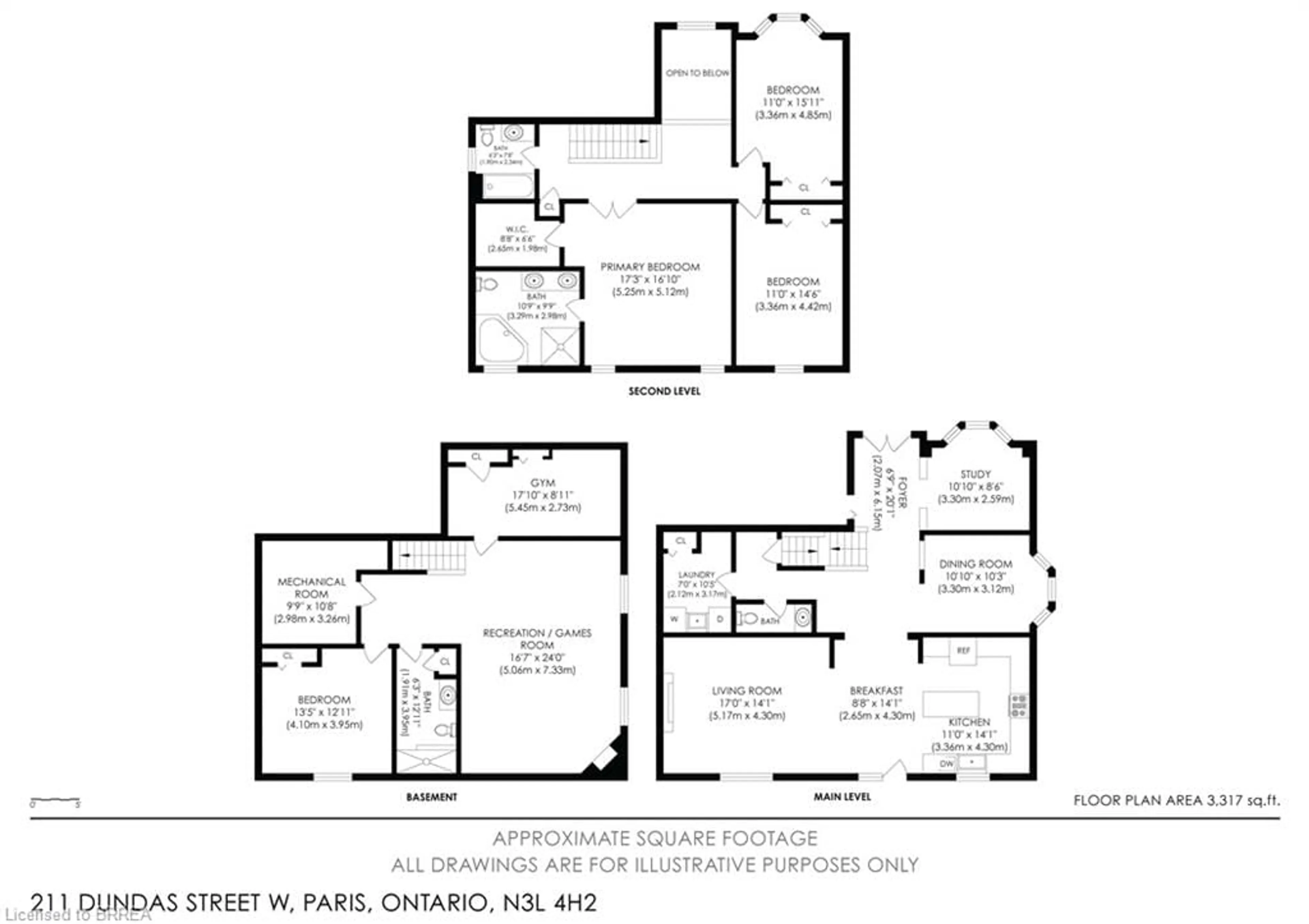 Floor plan for 211 Dundas St, Paris Ontario N3L 4H2