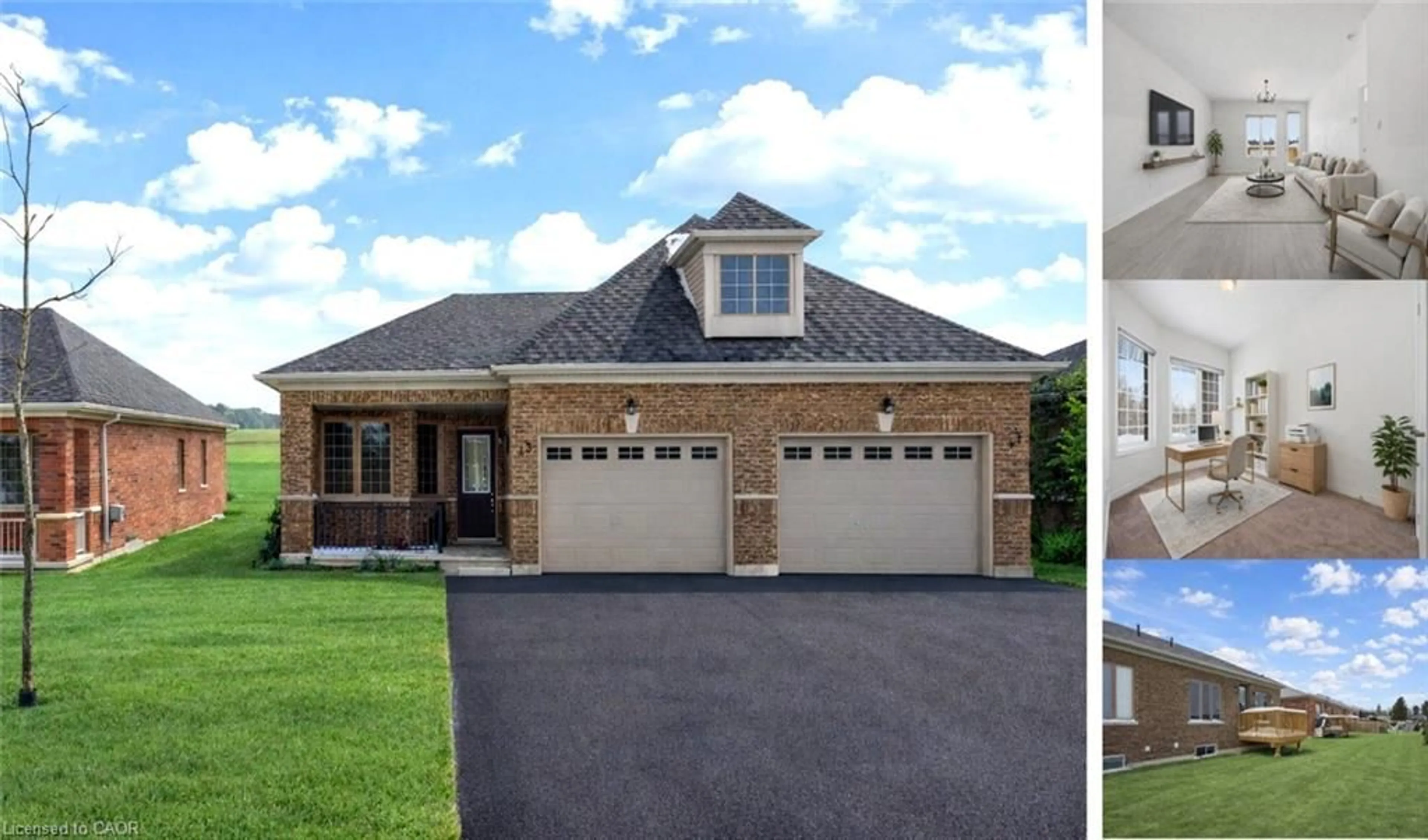 Home with brick exterior material, street for 43 Harvest Ave, Tillsonburg Ontario N4G 0H9