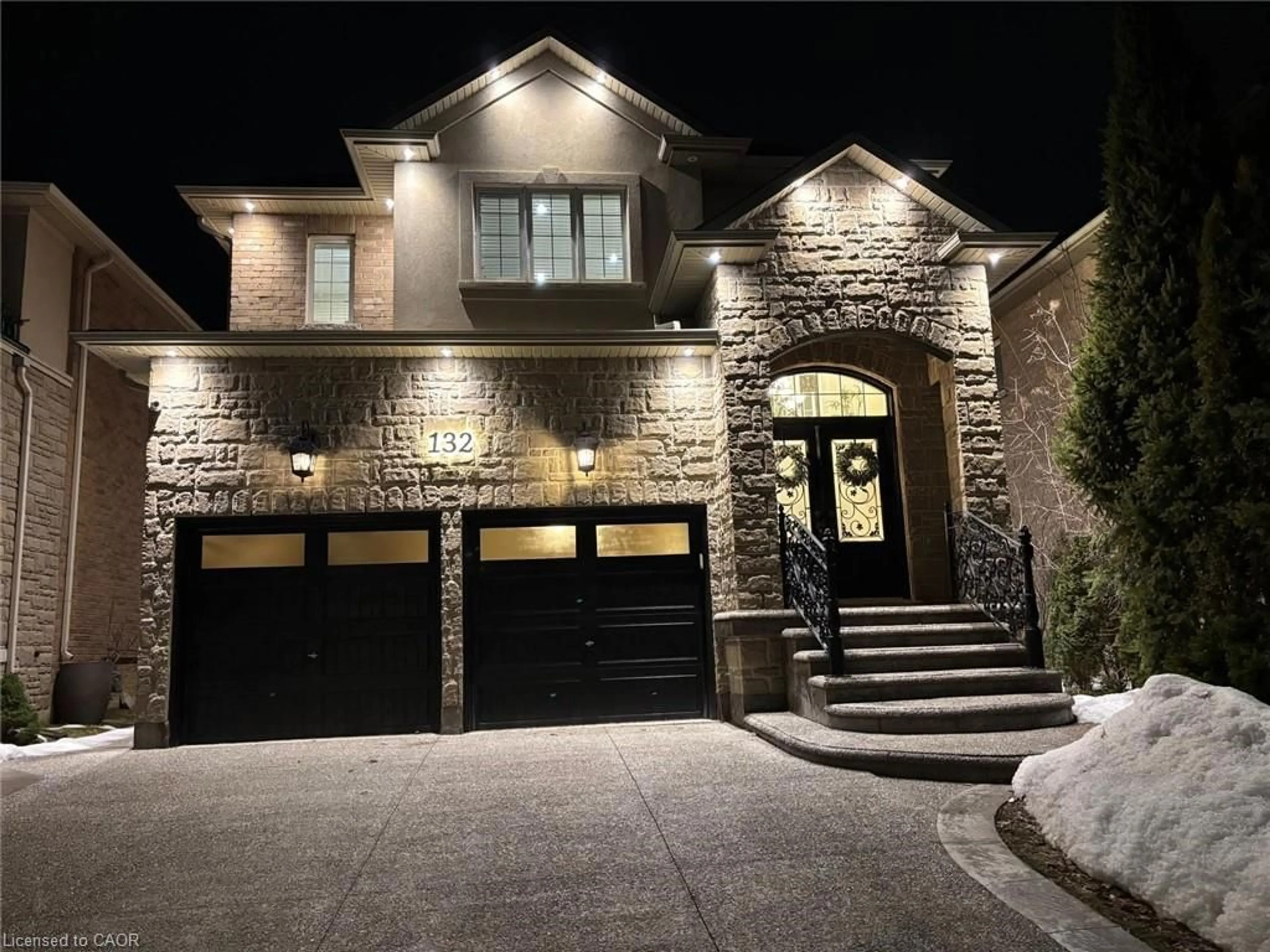 Home with brick exterior material, street for 132 Grandell Dr, Ancaster Ontario L9K 0H7