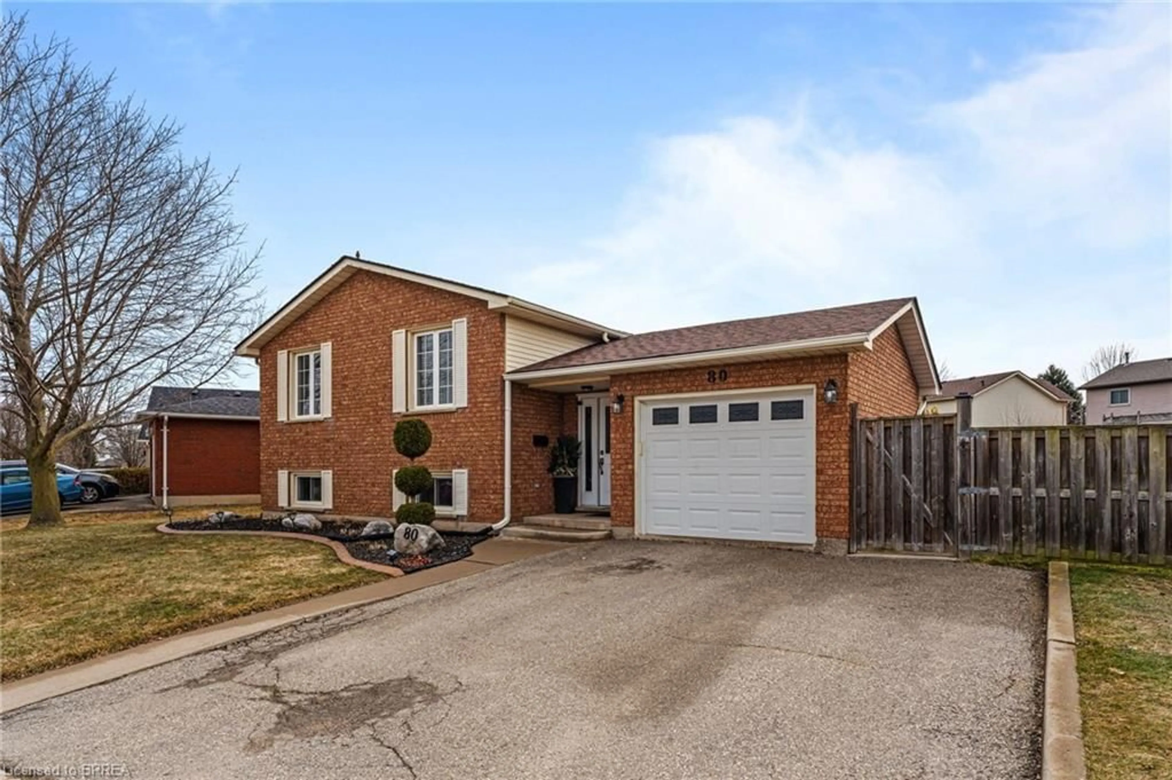 Home with brick exterior material, street for 80 Viscount Rd, Brantford Ontario N3P 1Y7