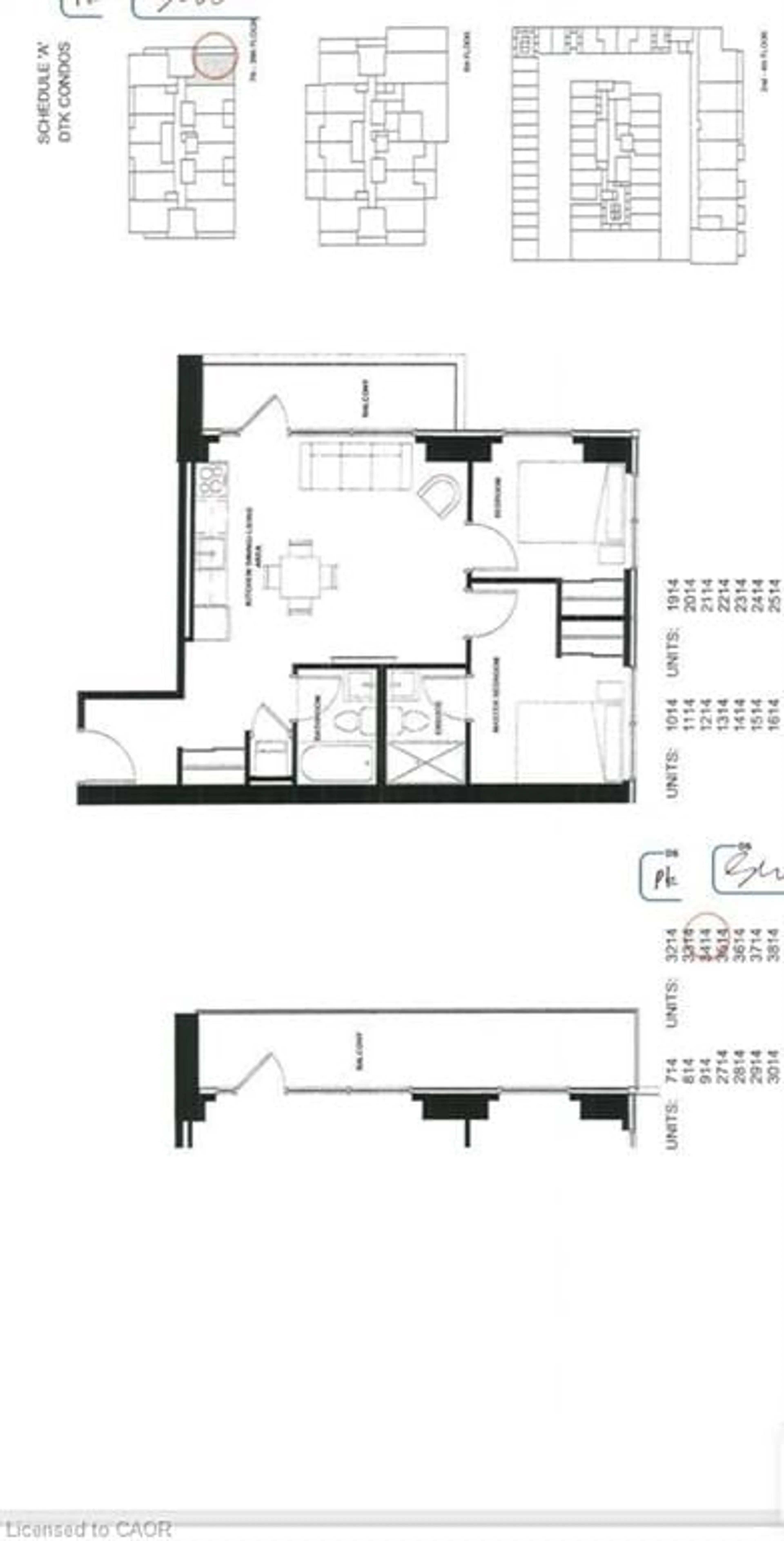 Floor plan for 60 Frederick St #3414, Kitchener Ontario N2H 0C7