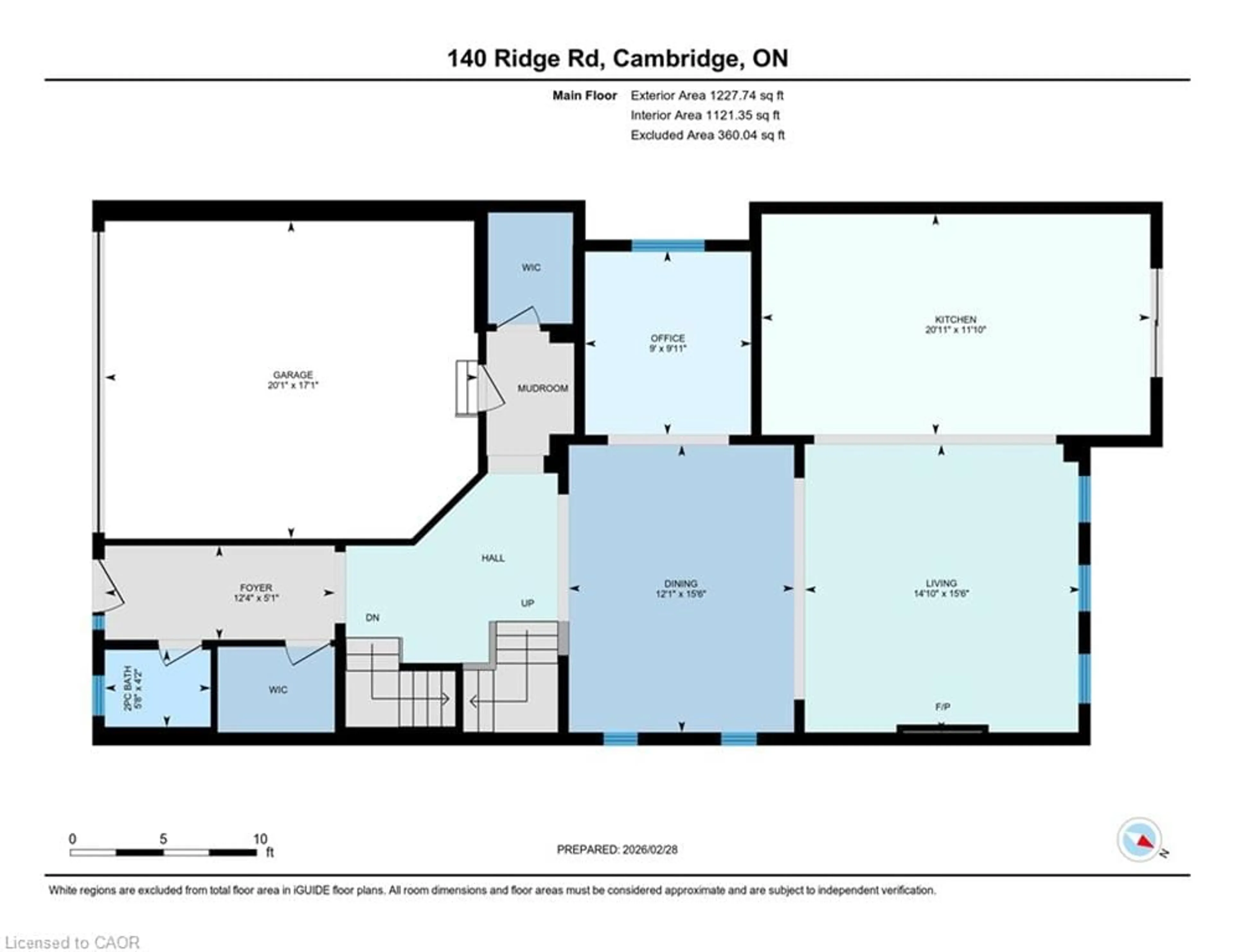 Floor plan for 140 Ridge Rd, Cambridge Ontario N3E 0C4