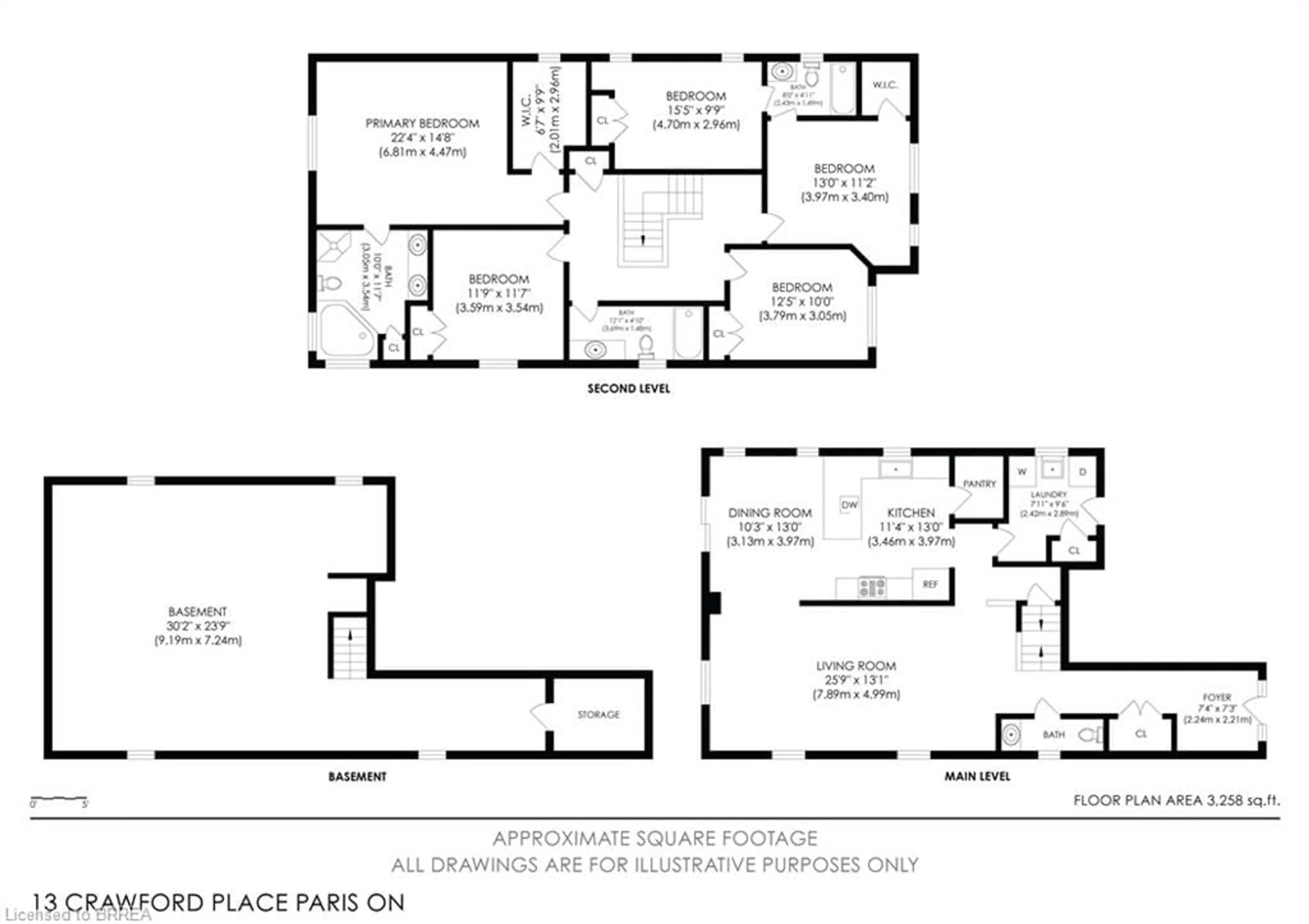 Floor plan for 13 Crawford Pl, Paris Ontario N3L 0A6