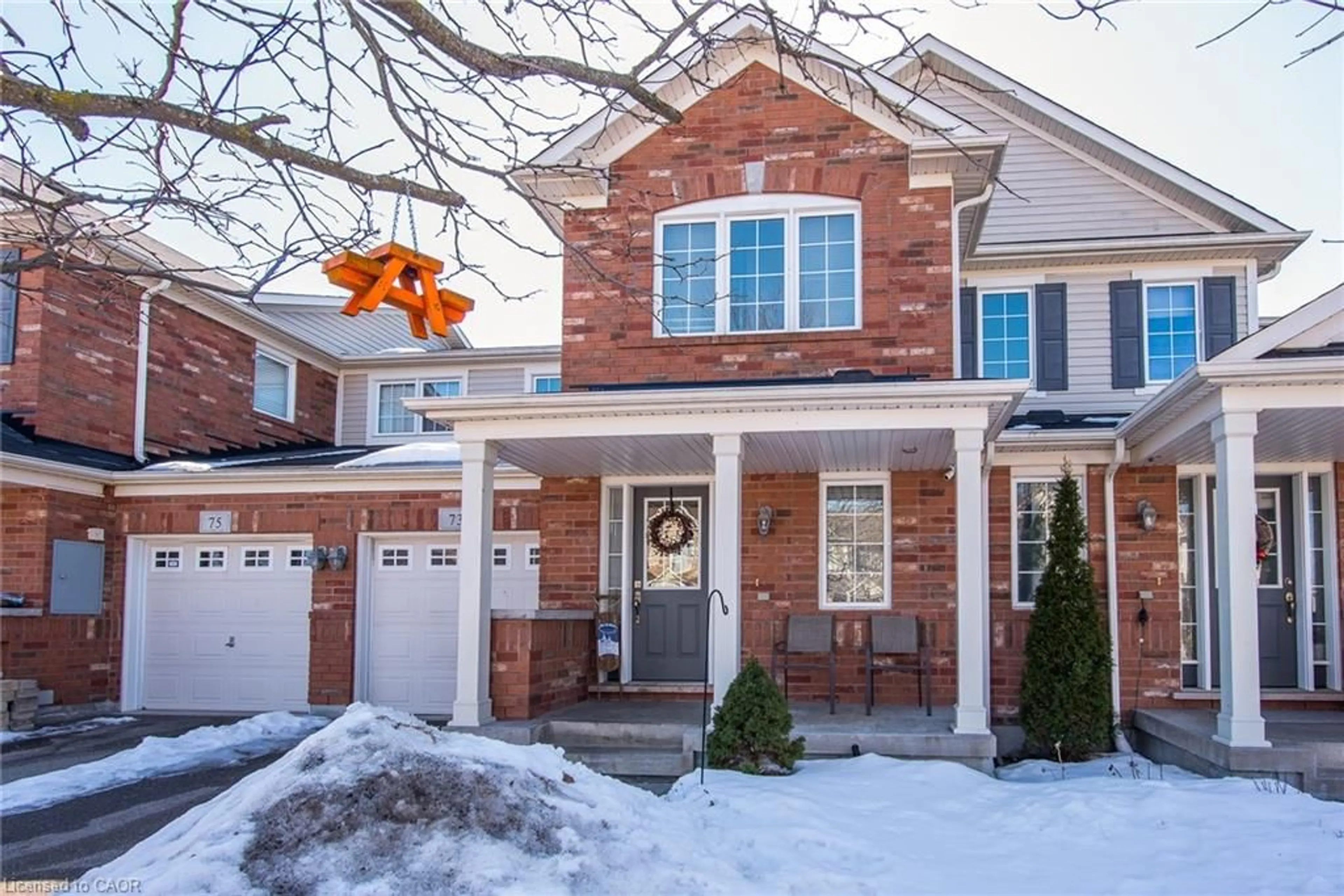 Home with brick exterior material, street for 73 Abbott Cres, Cambridge Ontario N3C 0C9