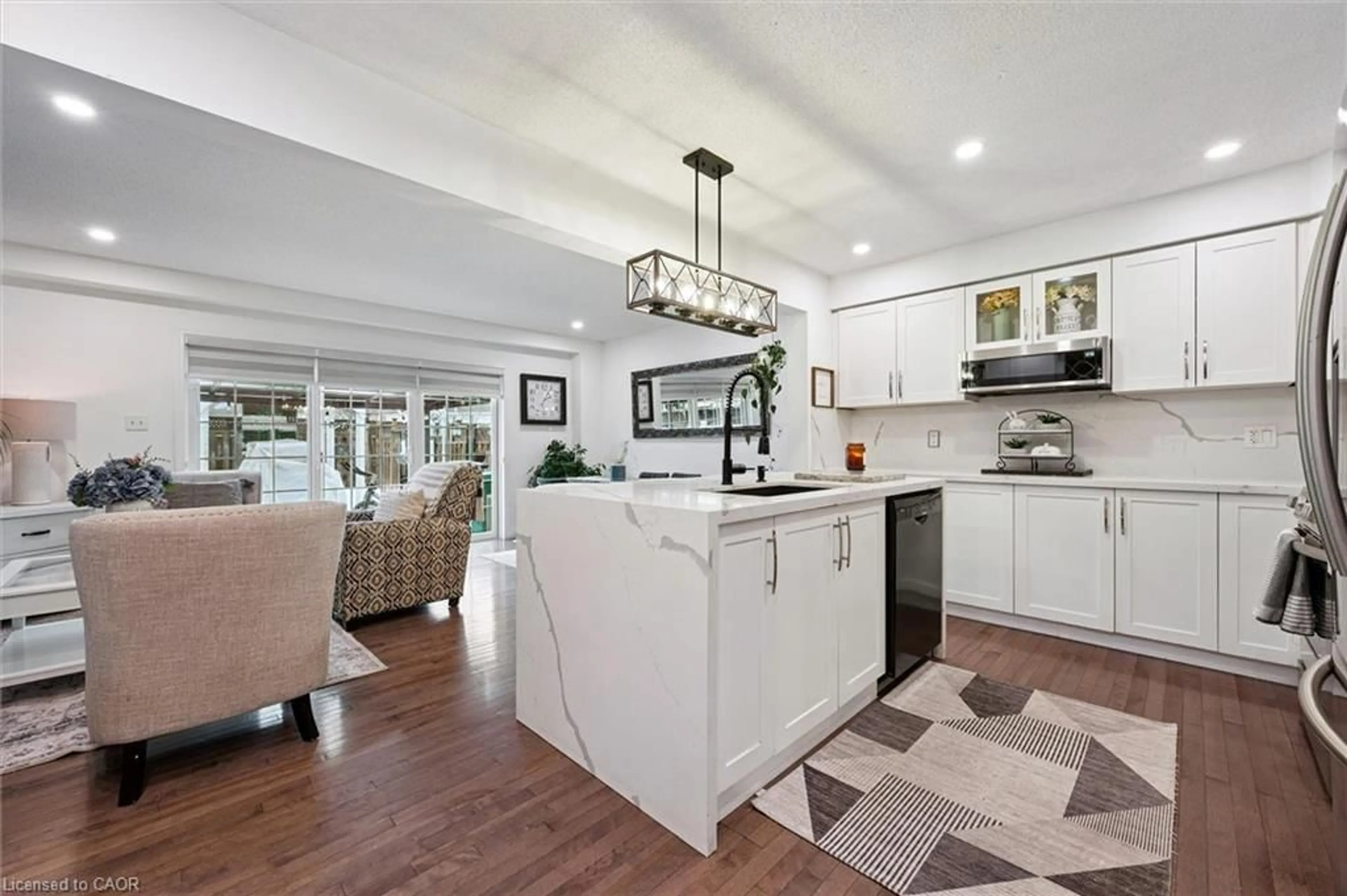 Open concept kitchen, ceramic/tile floor for 491 Beaumont Cres, Kitchener Ontario N2A 0C4