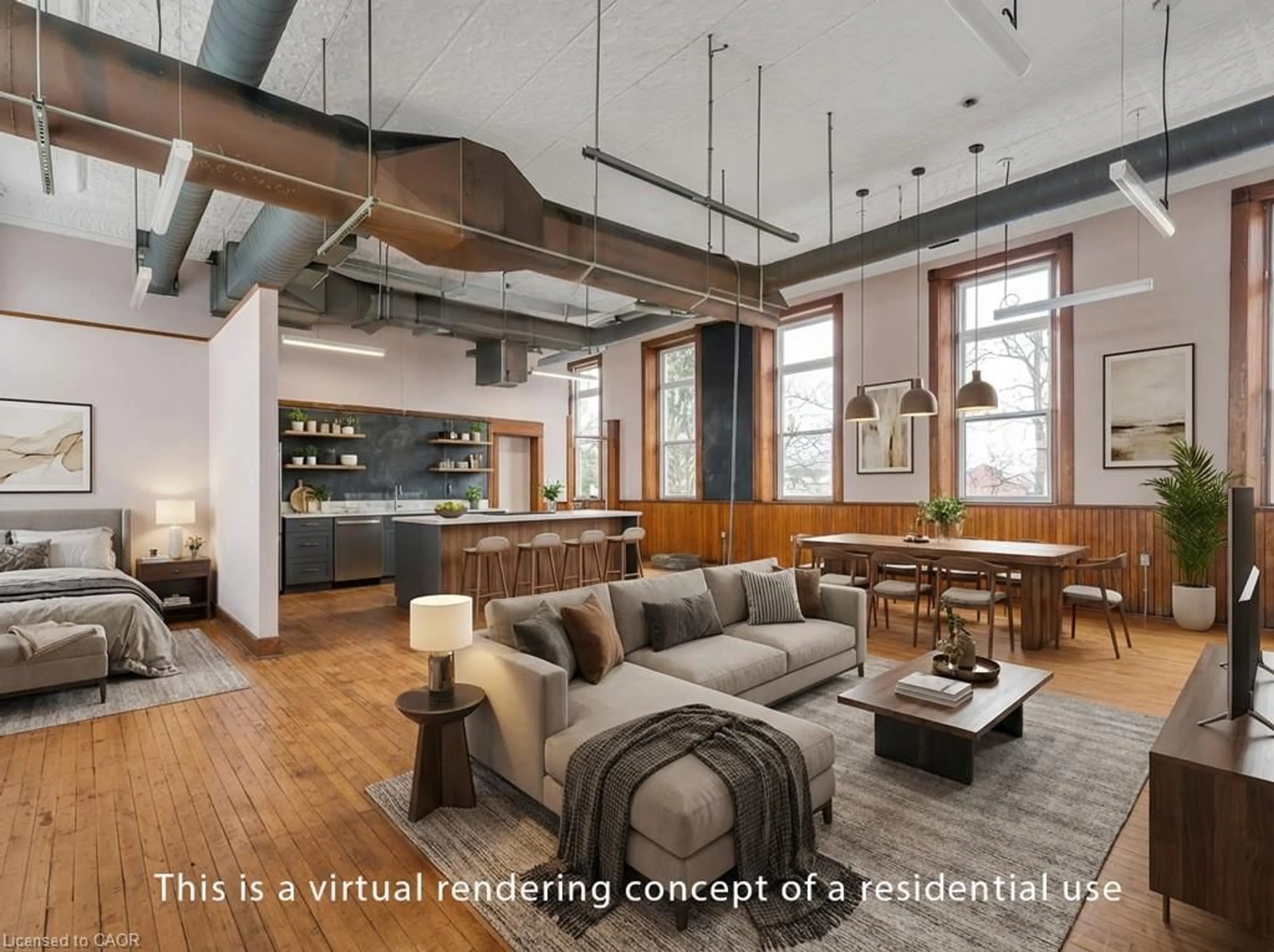 Open concept kitchen, unknown for 5183 Trussler Rd, Ayr Ontario N0B 1E0