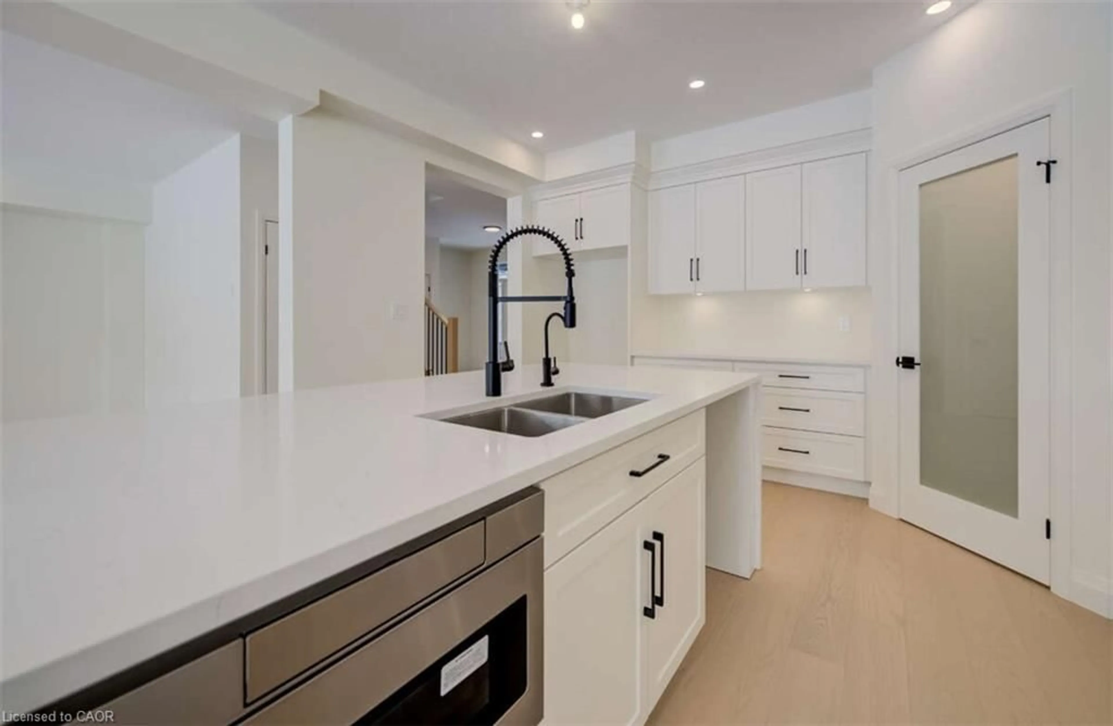 Contemporary kitchen, ceramic/tile floor for 67 Crosswinds Dr, Kitchener Ontario N2A 0J9