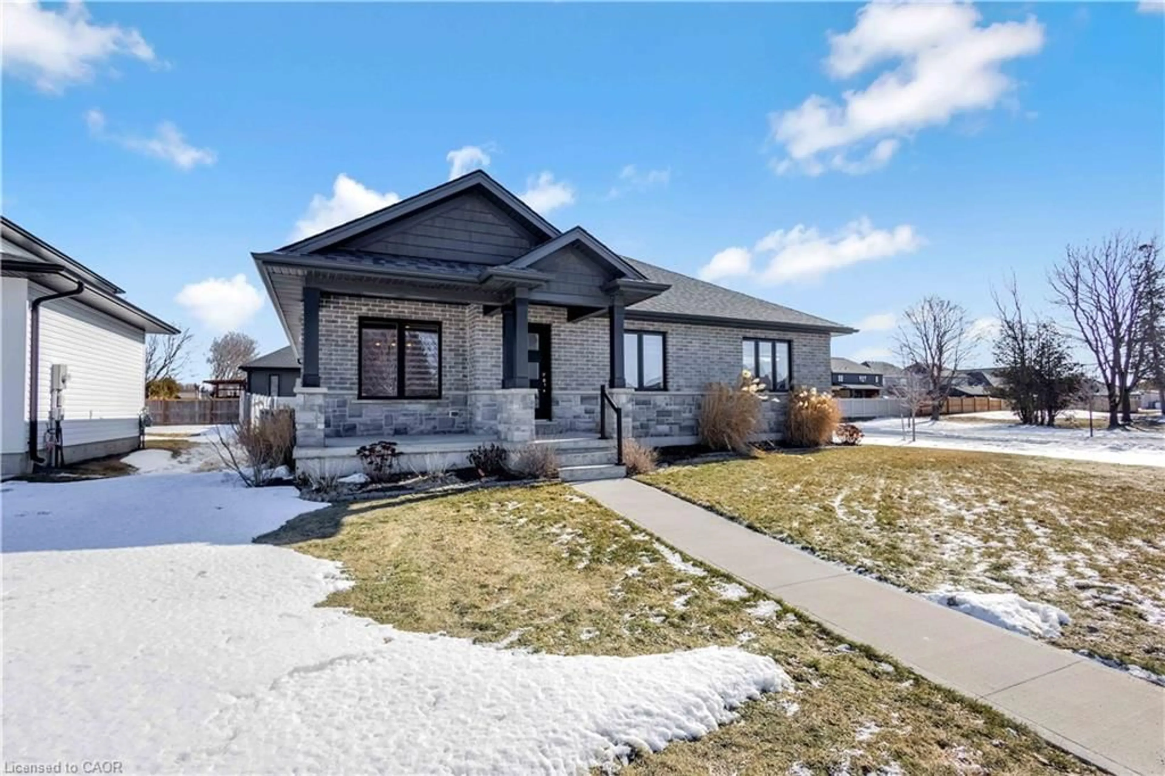 Home with brick exterior material, street for 154928 15th Line, Thamesford Ontario N0M 2M0