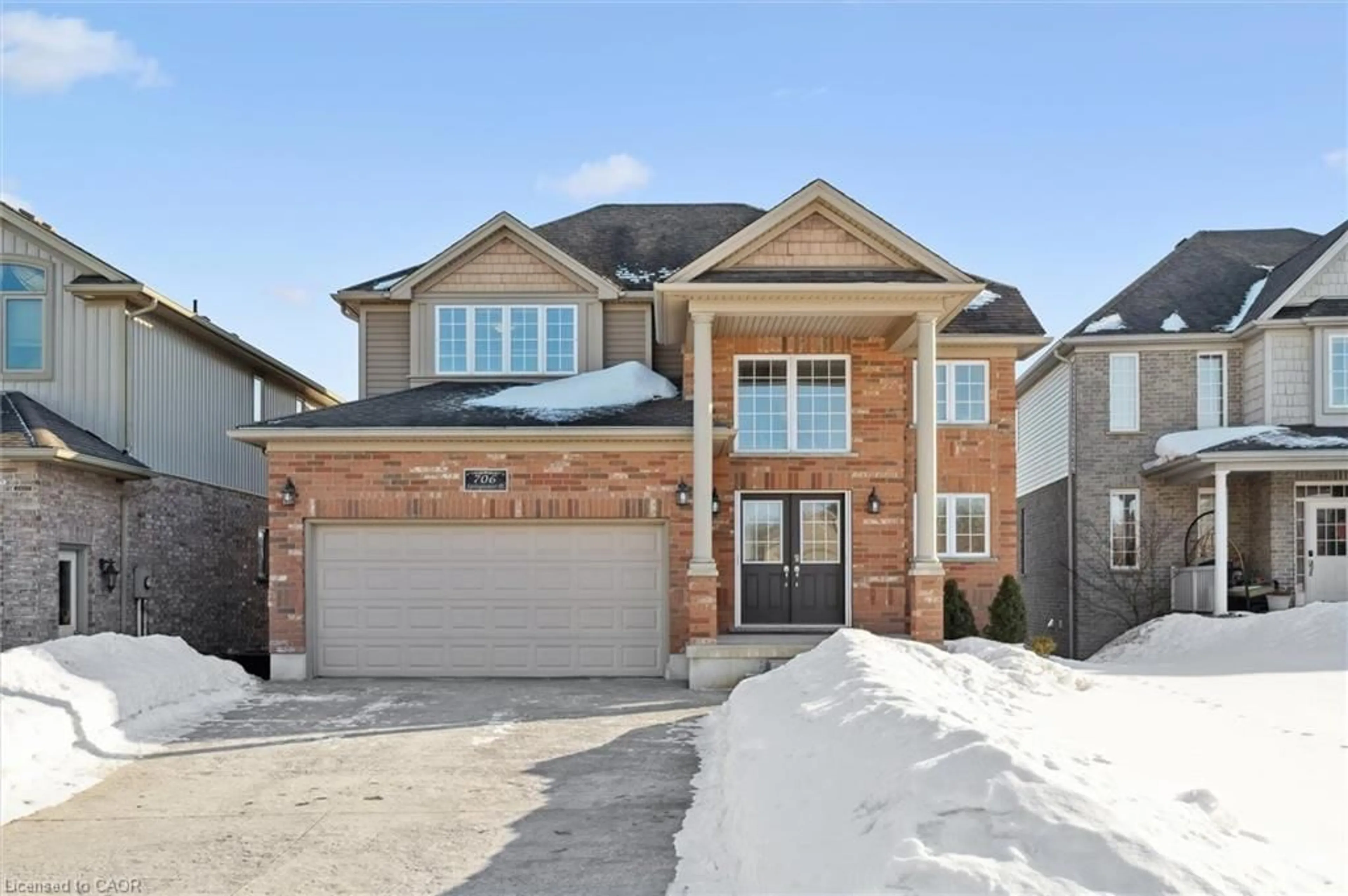 Home with brick exterior material, street for 706 Springwater Pl, Waterloo Ontario N2V 2S5