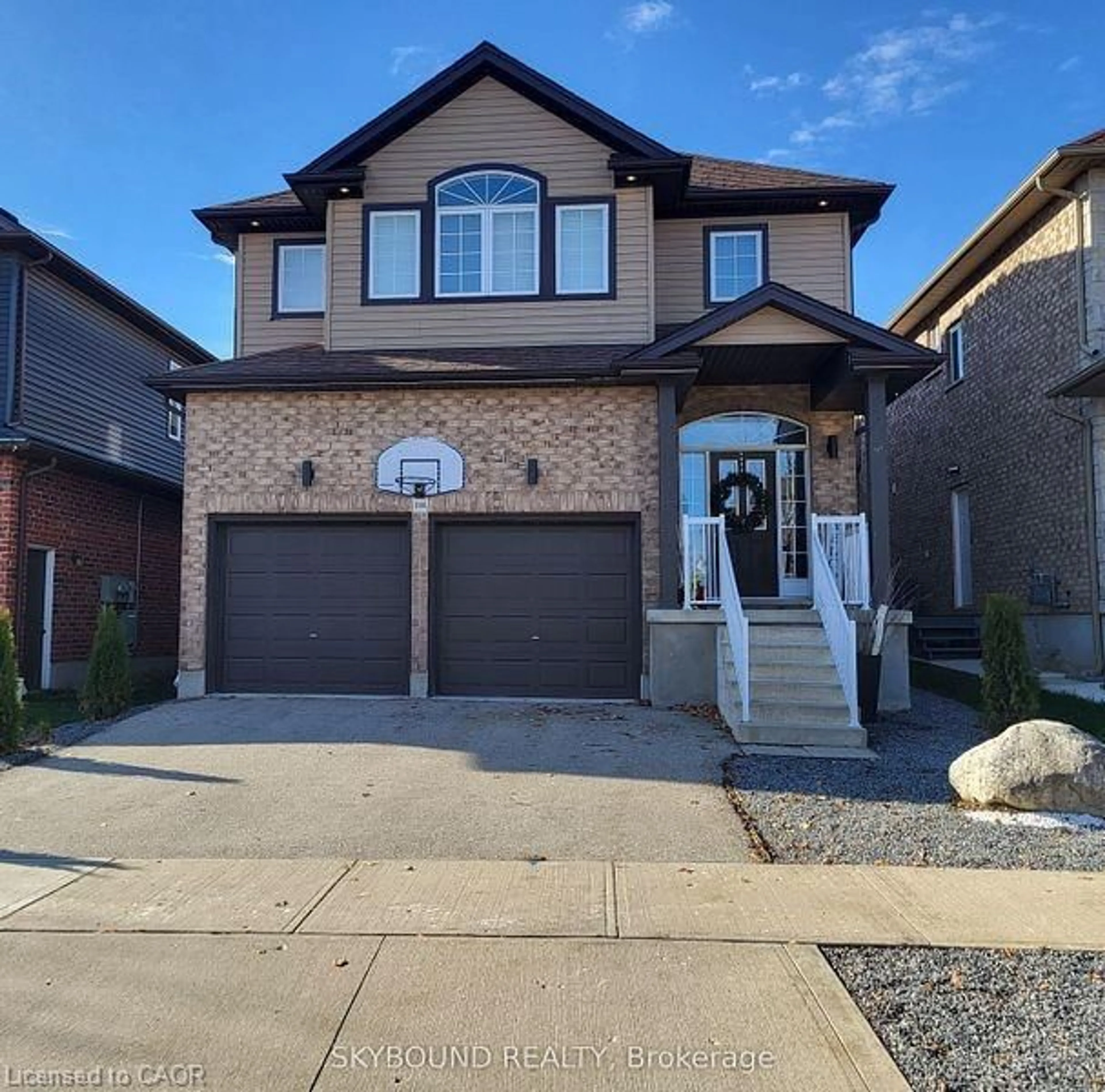 Home with brick exterior material, street for 344 Watervale Cres, Kitchener Ontario N2A 0G1