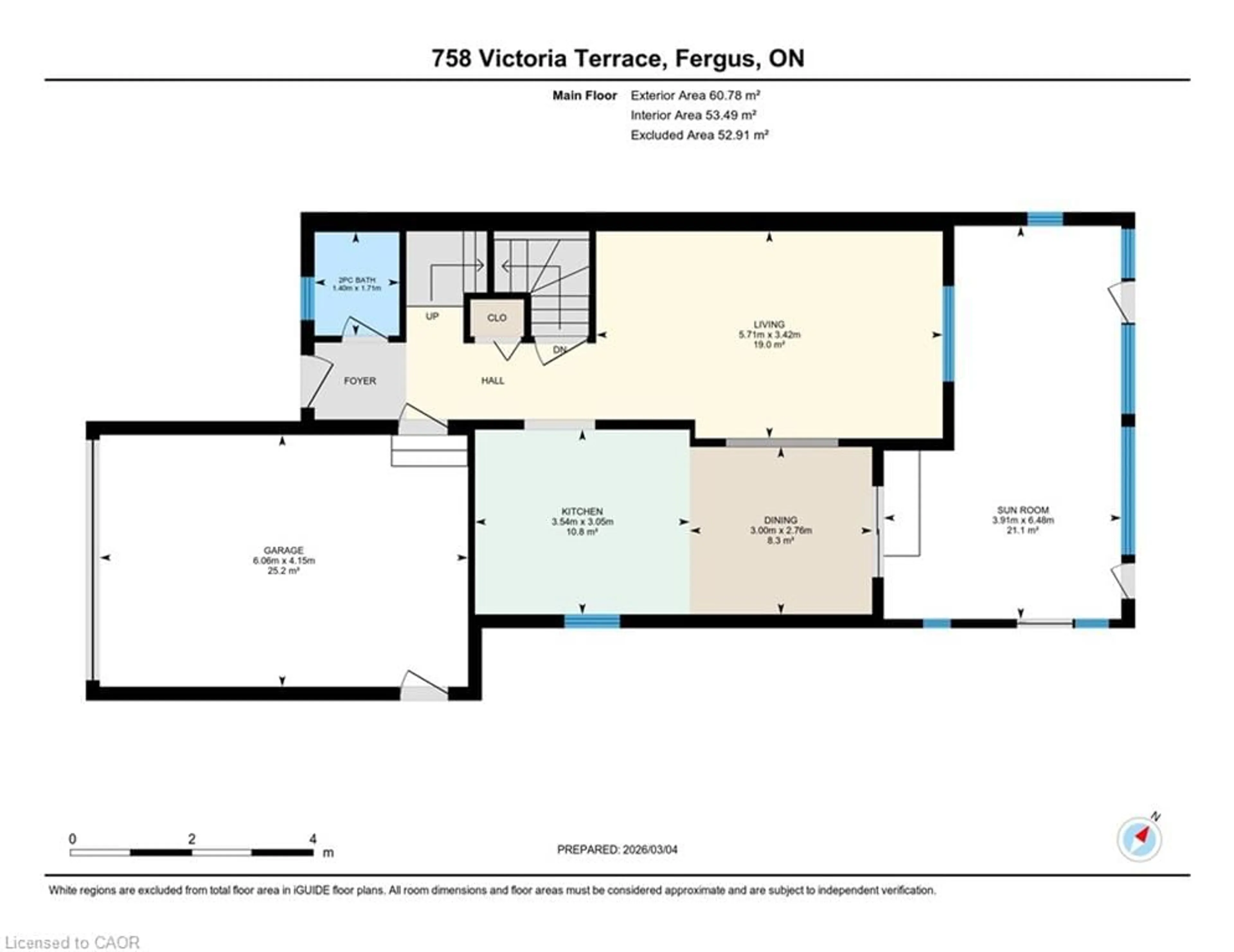 Floor plan for 758 Victoria Terr, Fergus Ontario N1M 3E7