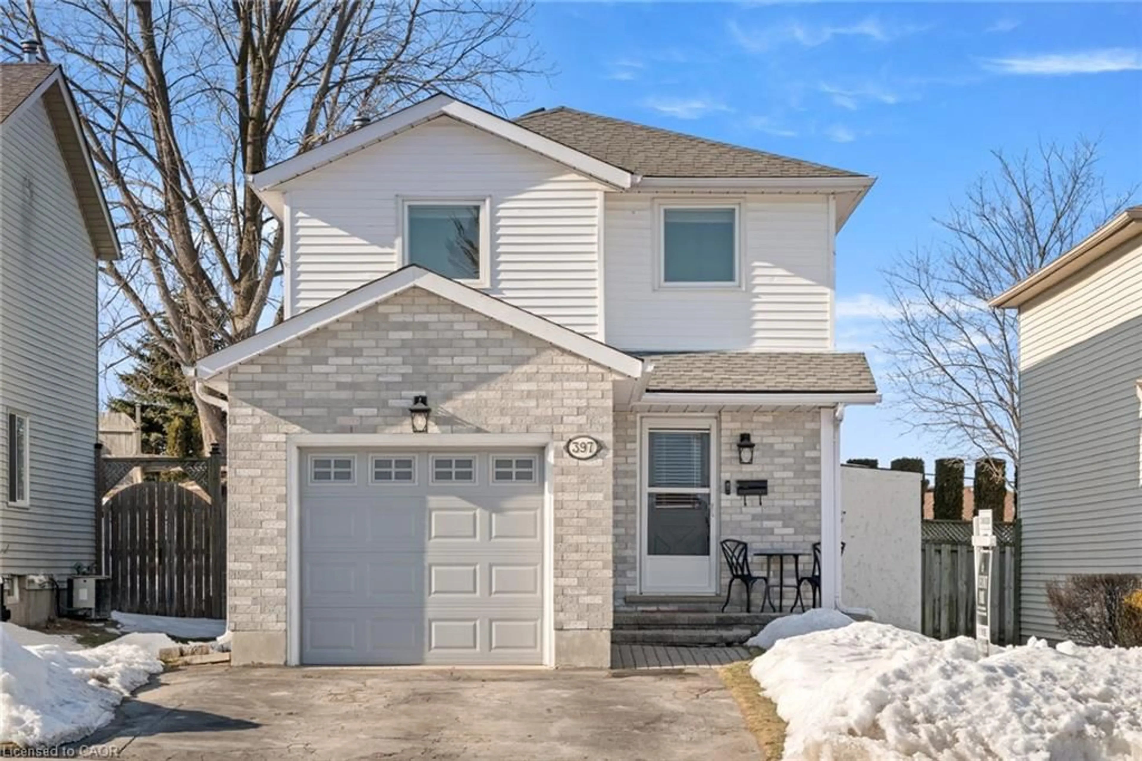 Home with brick exterior material, street for 397 Misty Cres, Kitchener Ontario N2B 3V7