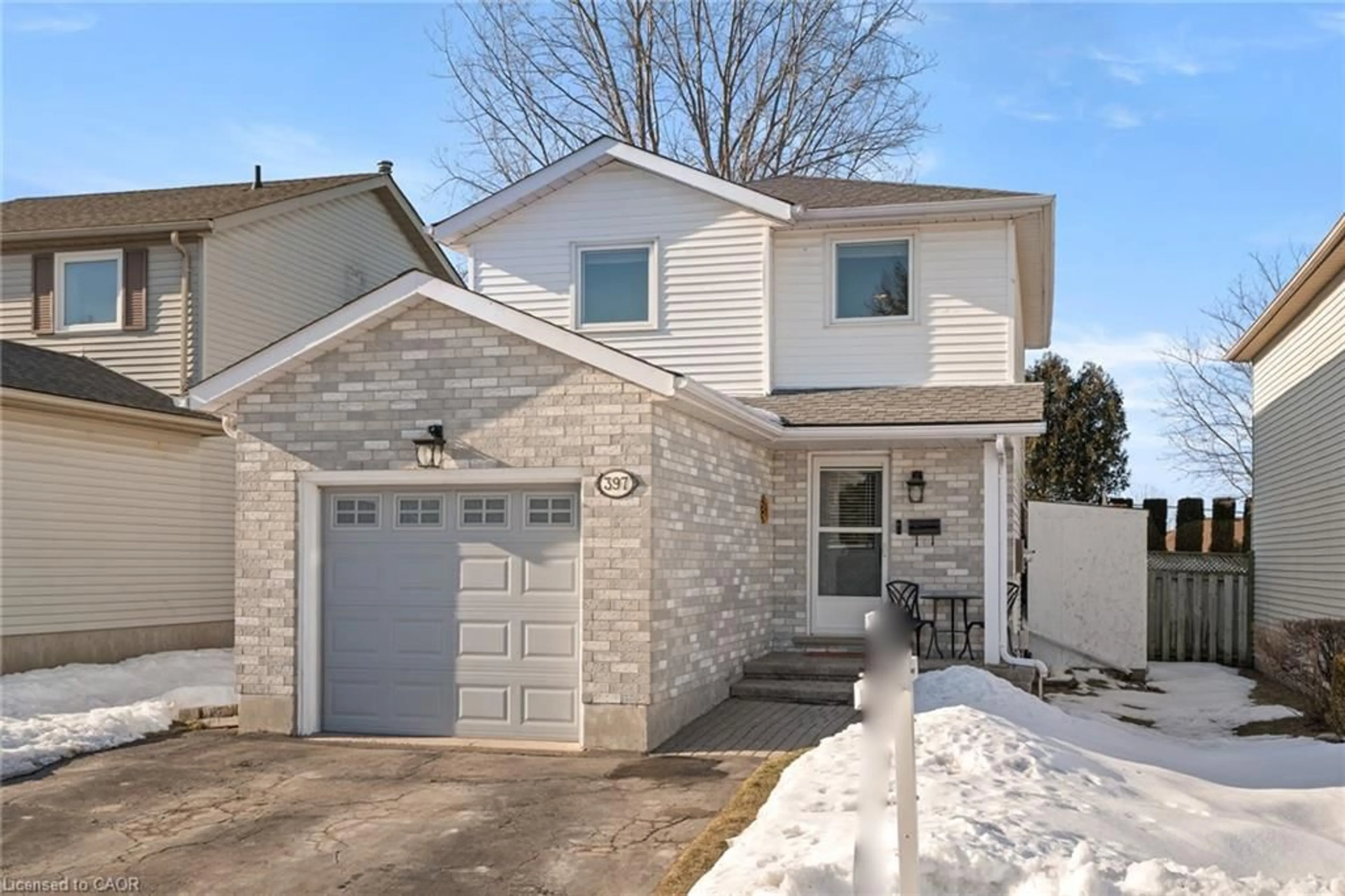 Home with brick exterior material, street for 397 Misty Cres, Kitchener Ontario N2B 3V7