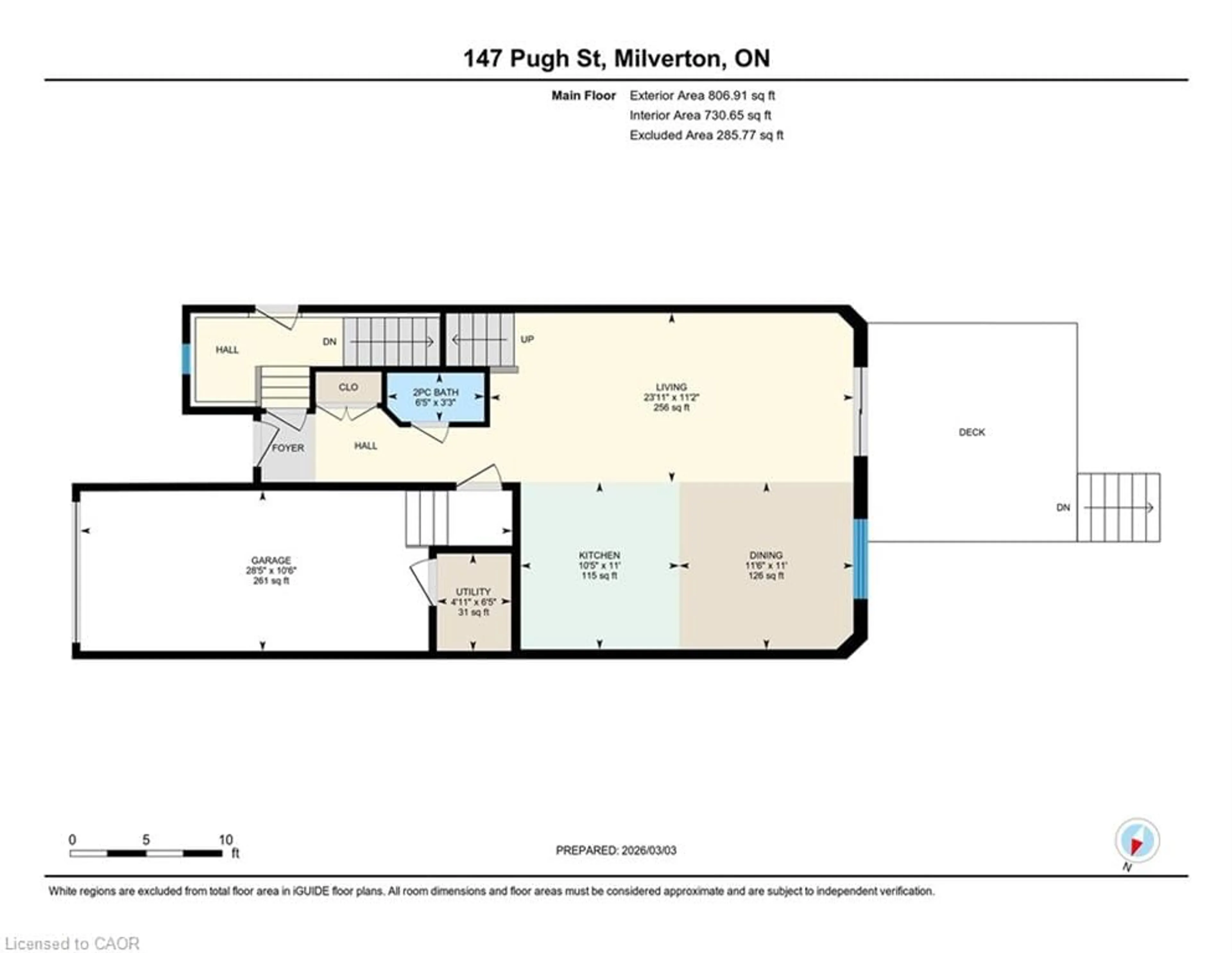 Floor plan for 147 Pugh St, Milverton Ontario N0K 1M0