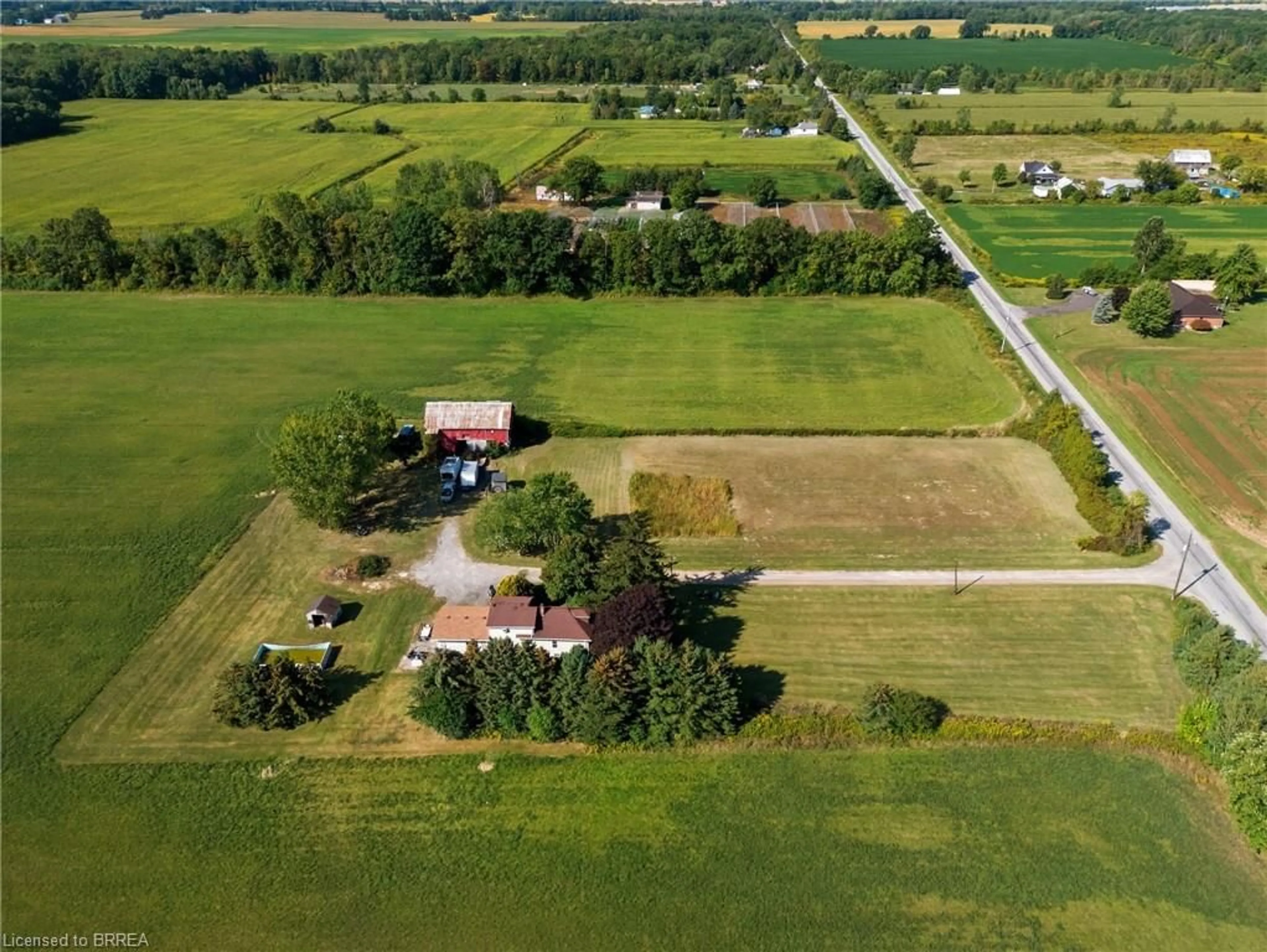 A pic from outside/outdoor area/front of a property/back of a property/a pic from drone, building for 1764 Conc 7 Townsend Conc, Townsend Ontario N0E 1Y0