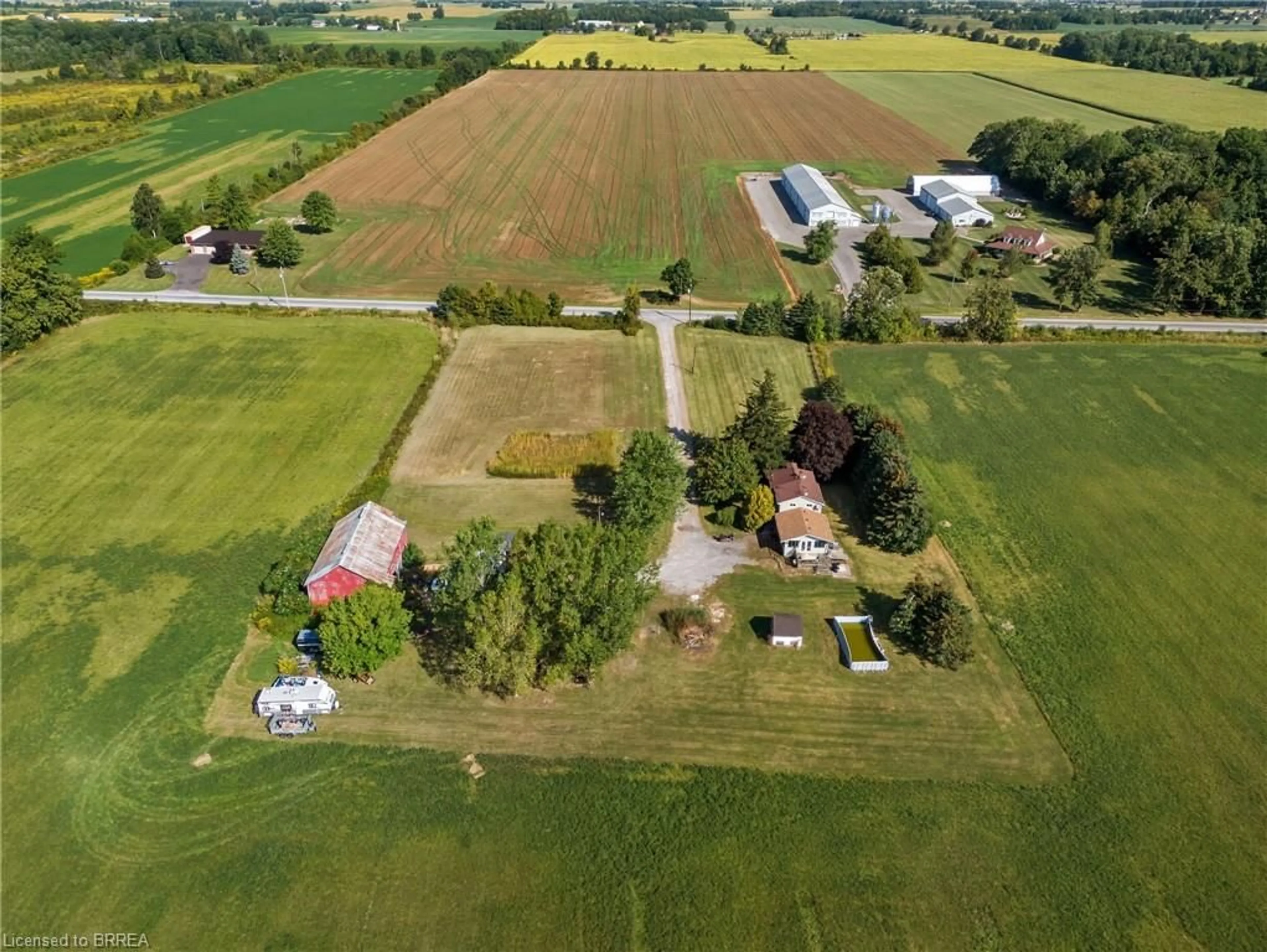 A pic from outside/outdoor area/front of a property/back of a property/a pic from drone, building for 1764 Conc 7 Townsend Conc, Townsend Ontario N0E 1Y0