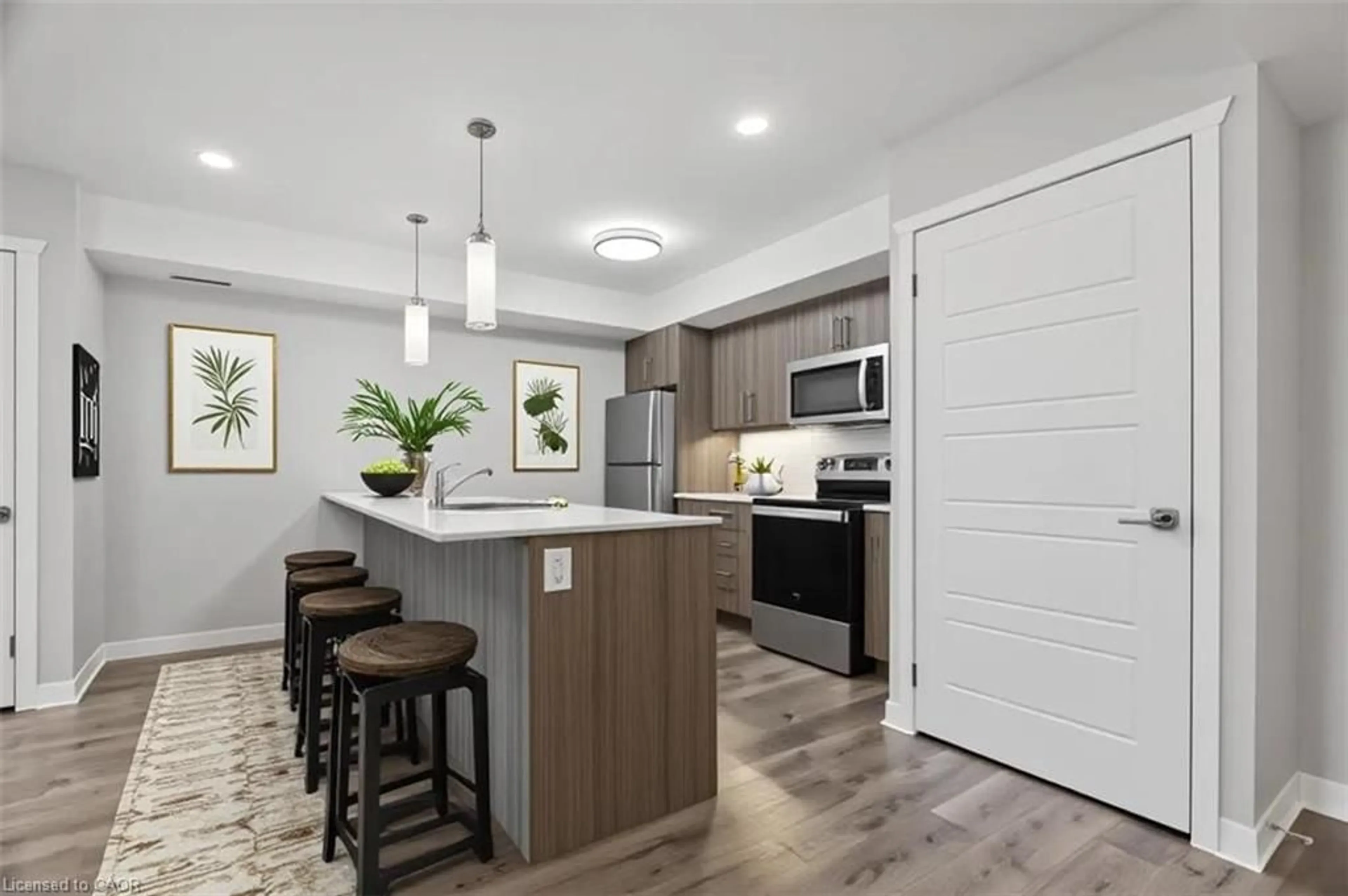 Open concept kitchen, unknown for 1331 Countrystone Dr #A14, Kitchener Ontario N2T 2Z6