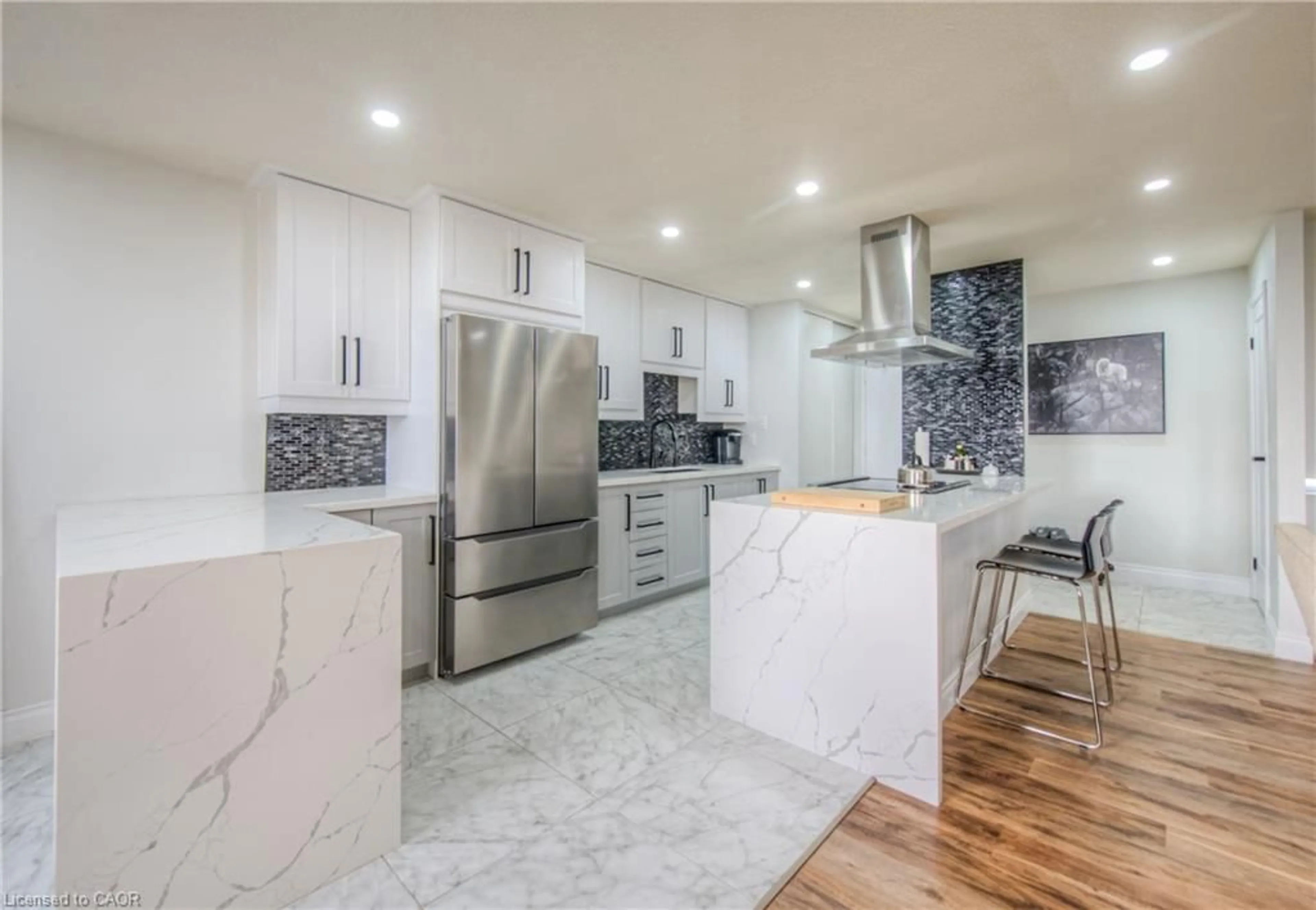 Contemporary kitchen, ceramic/tile floor for 185 Kehl St #410, Kitchener Ontario N2M 5B9