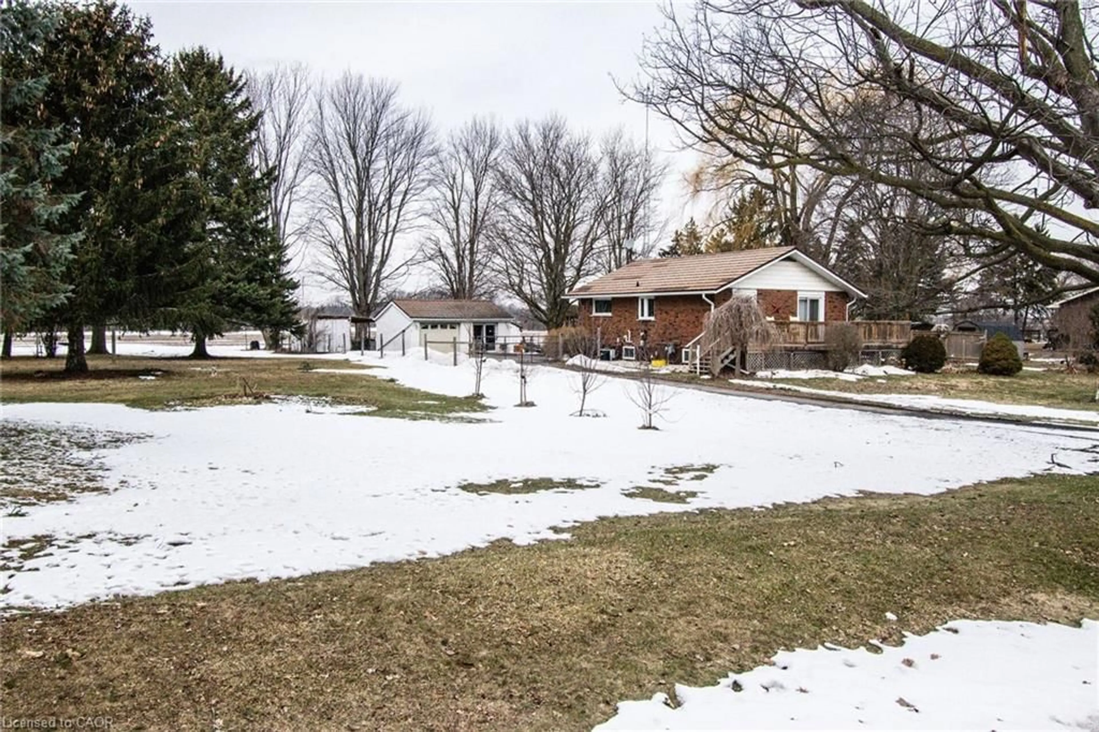 A pic from outside/outdoor area/front of a property/back of a property/a pic from drone, street for 3791 Highway 3, Hagersville Ontario N0A 1H0