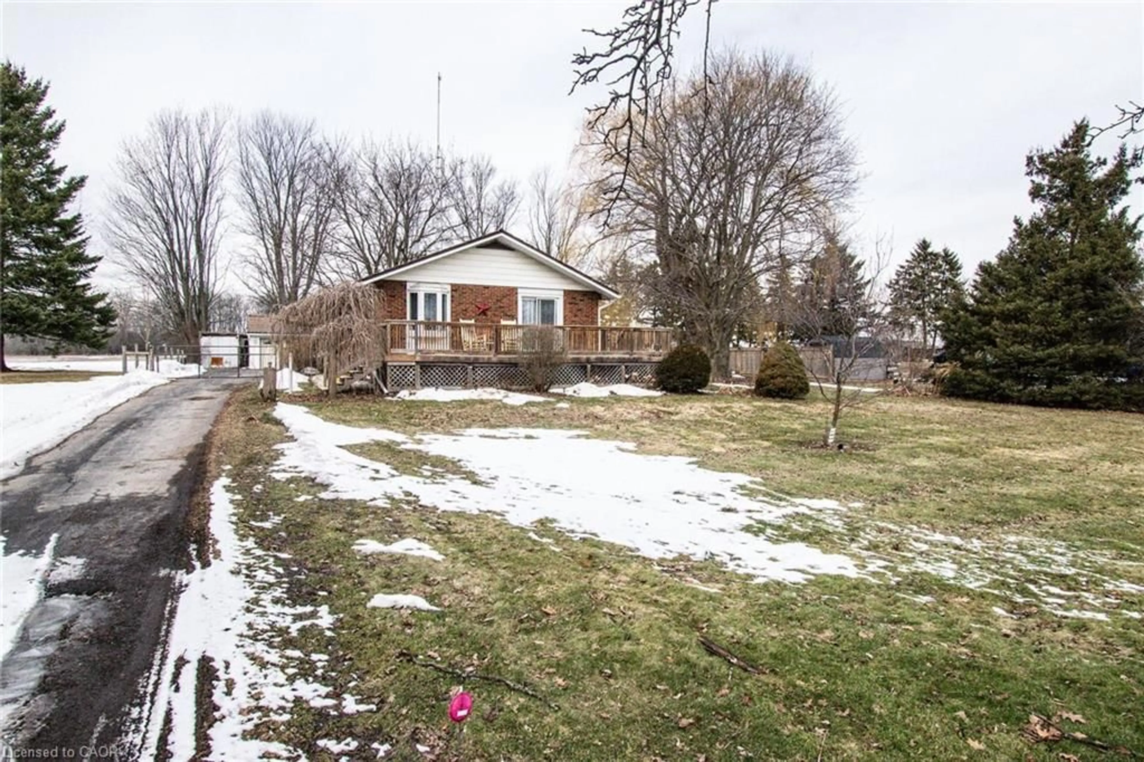 A pic from outside/outdoor area/front of a property/back of a property/a pic from drone, street for 3791 Highway 3, Hagersville Ontario N0A 1H0