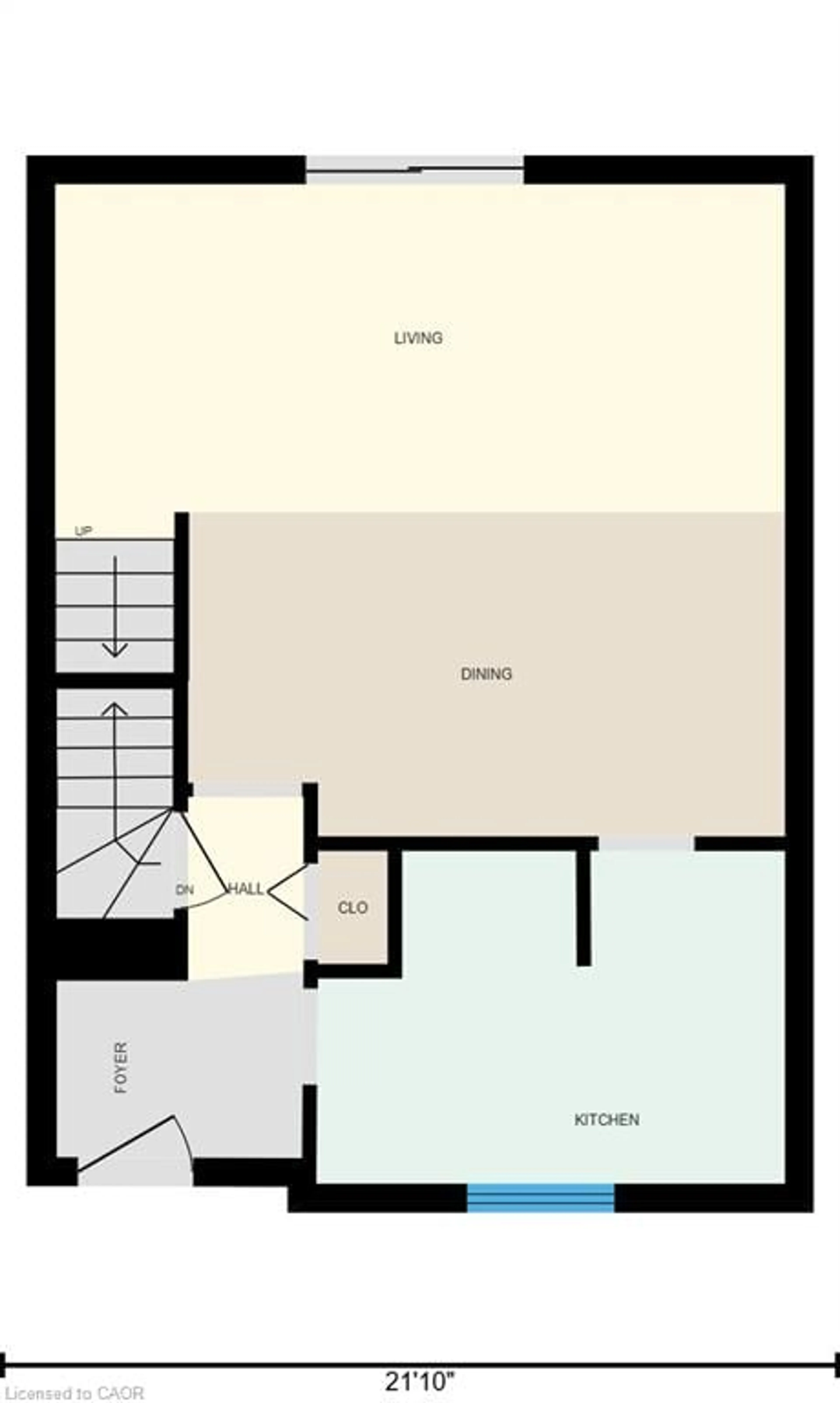 Floor plan for 415 Bairstow Cres #5, Waterloo Ontario N2K 2H7