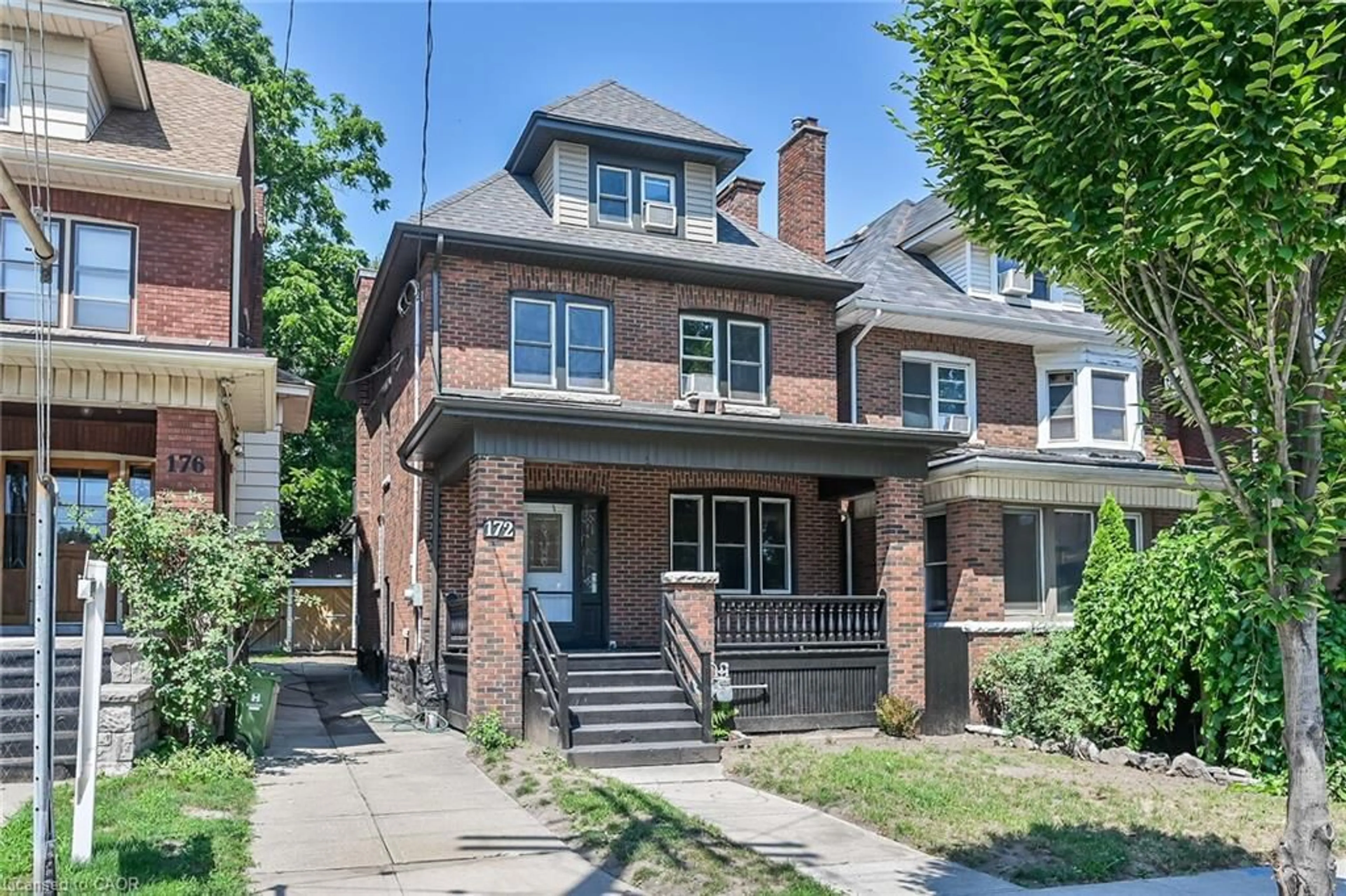 Home with brick exterior material, street for 172 Sherman Ave, Hamilton Ontario L8M 2P9