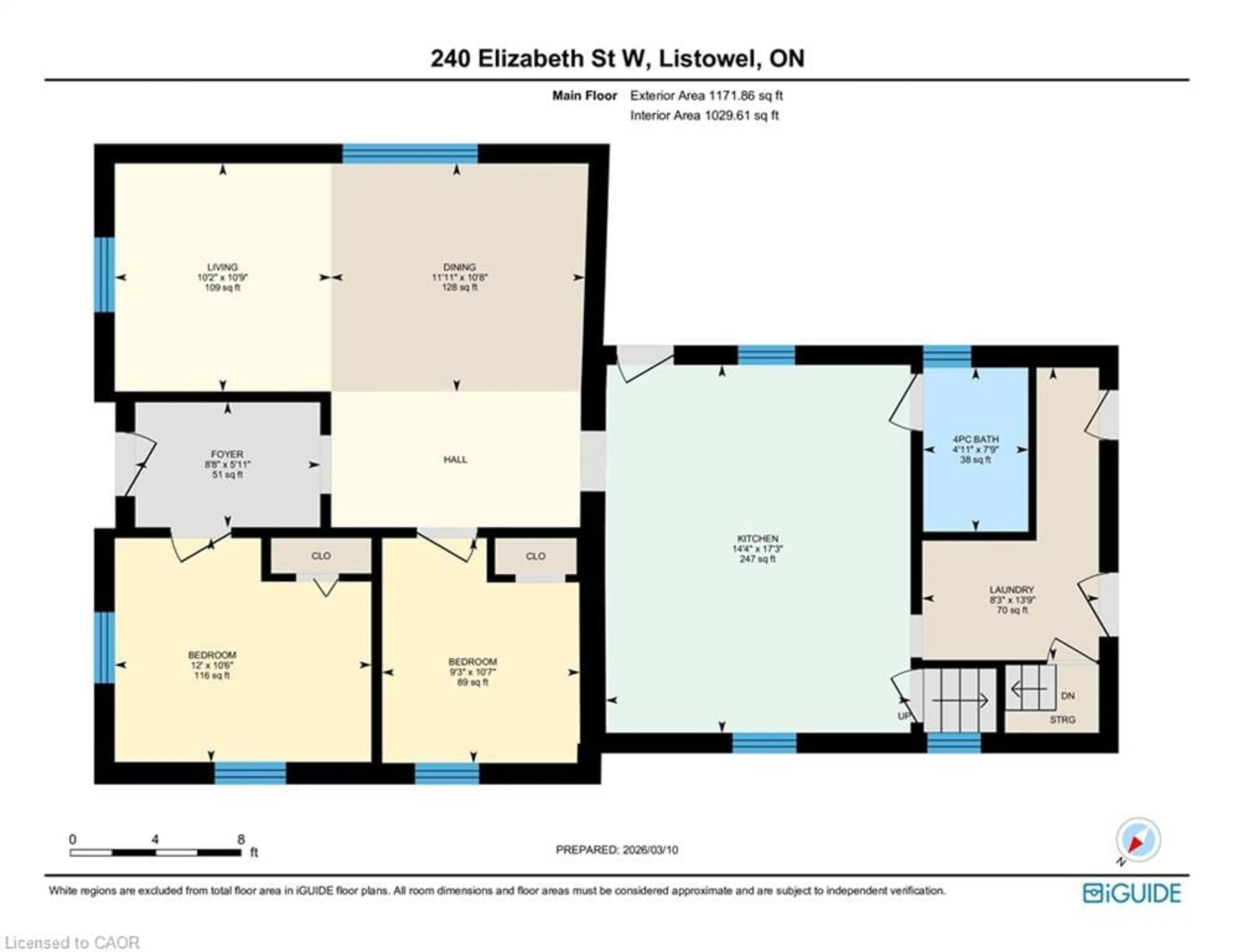 Floor plan for 240 Elizabeth St, Listowel Ontario N4W 1E2