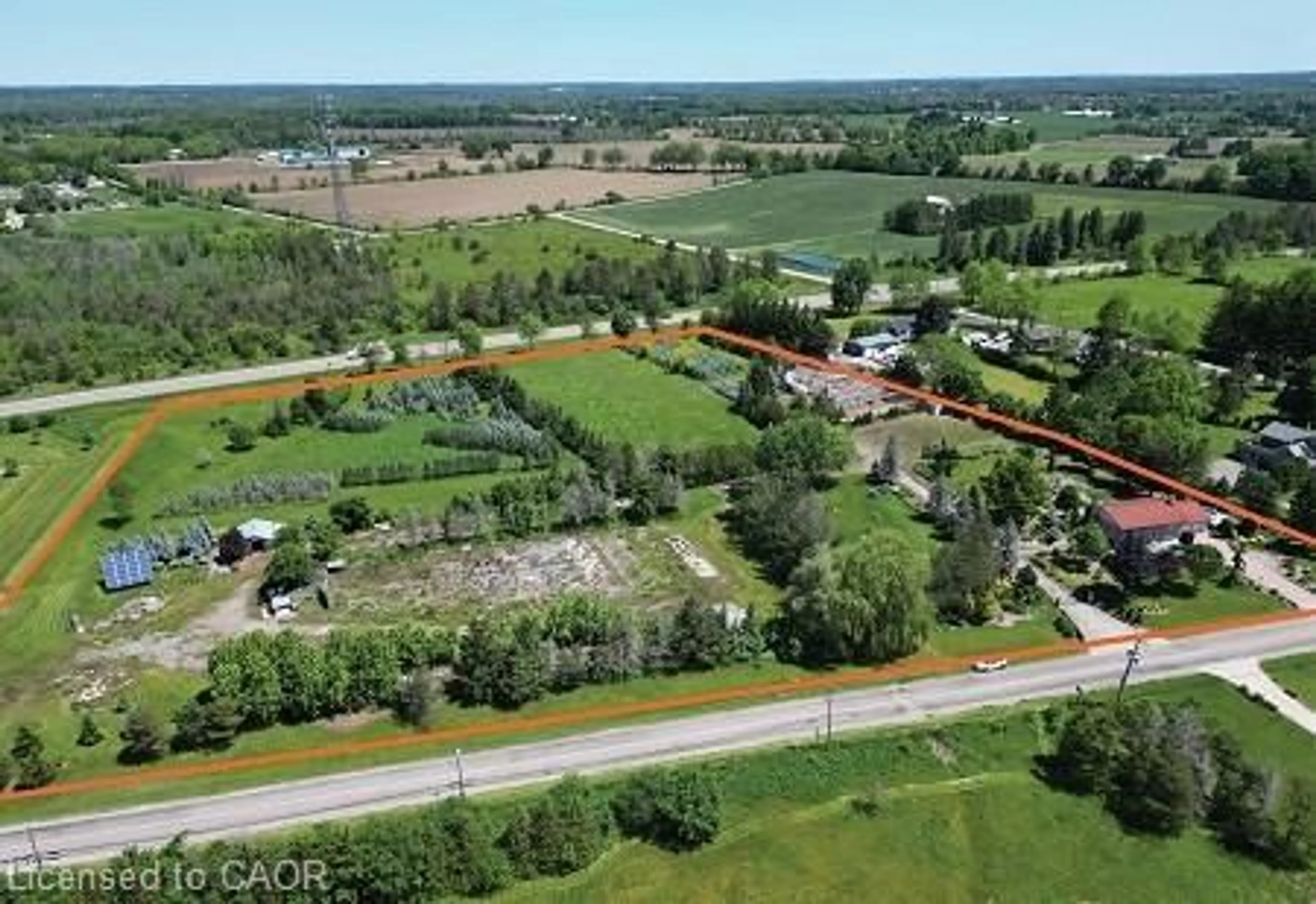 A pic from outside/outdoor area/front of a property/back of a property/a pic from drone, unknown for 1292 Old Highway 8, Flamborough Ontario L0R 1Z0