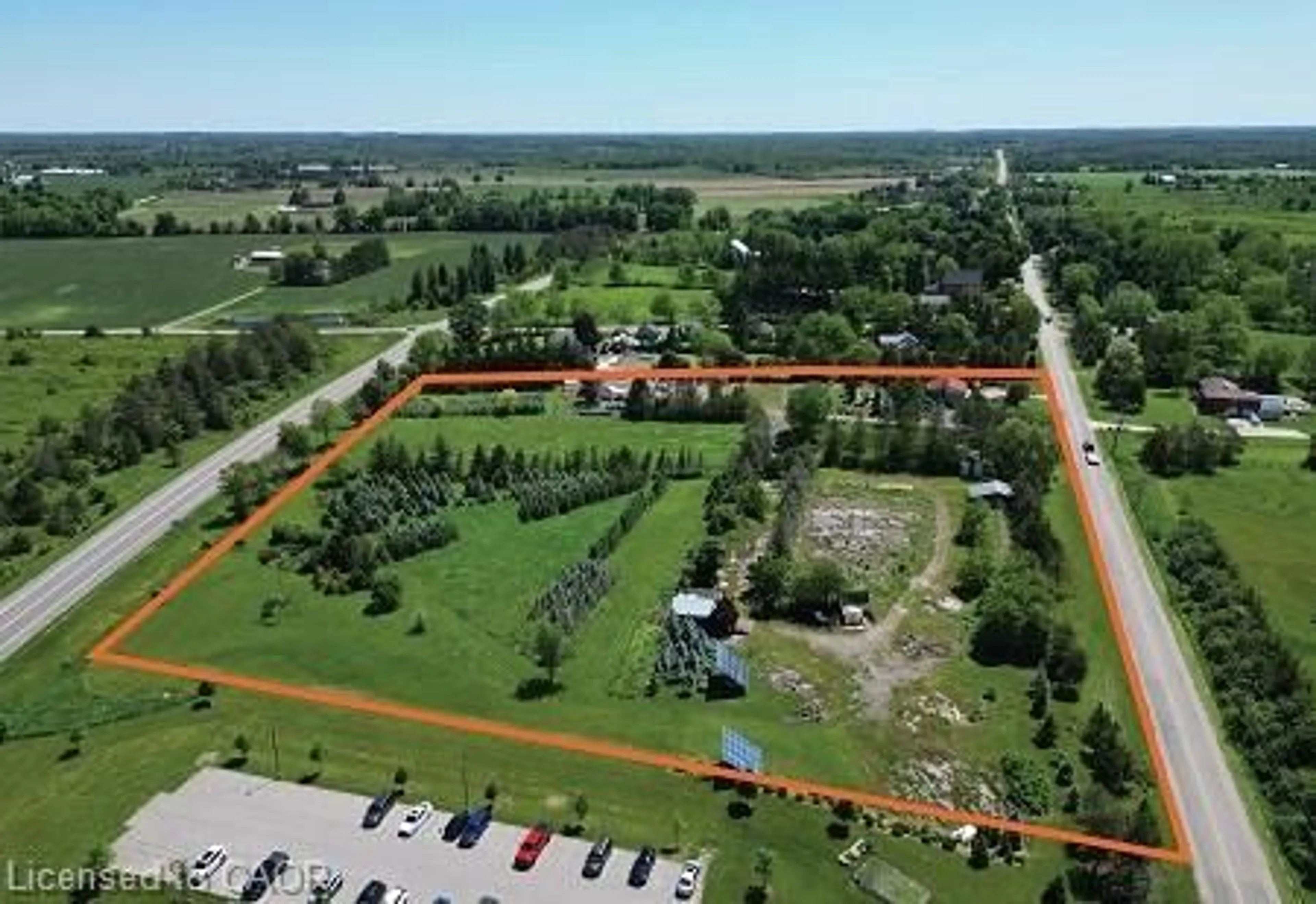A pic from outside/outdoor area/front of a property/back of a property/a pic from drone, unknown for 1292 Old Highway 8, Flamborough Ontario L0R 1Z0
