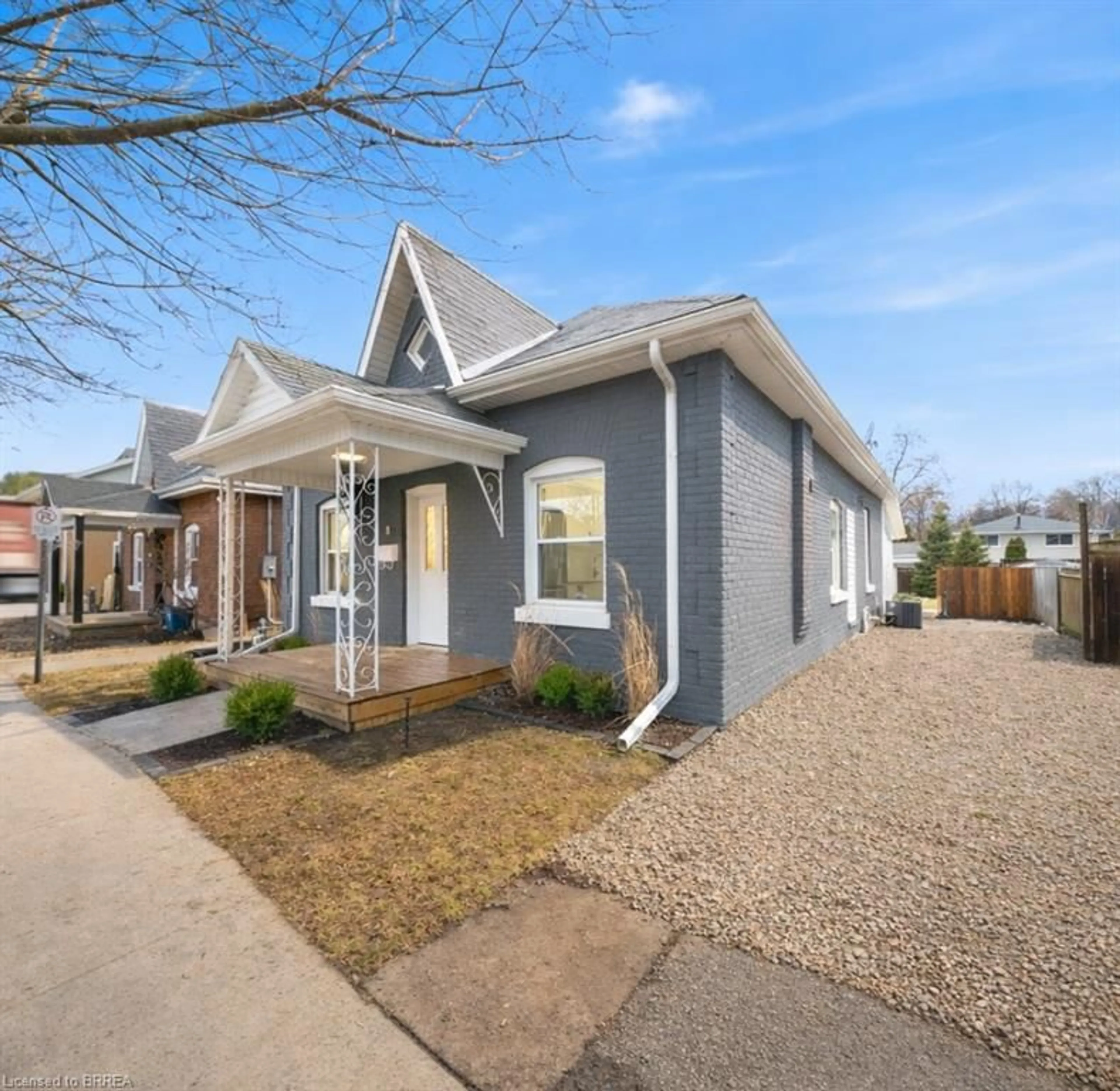 Home with brick exterior material, street for 8 Main St, Brantford Ontario N3R 3X2