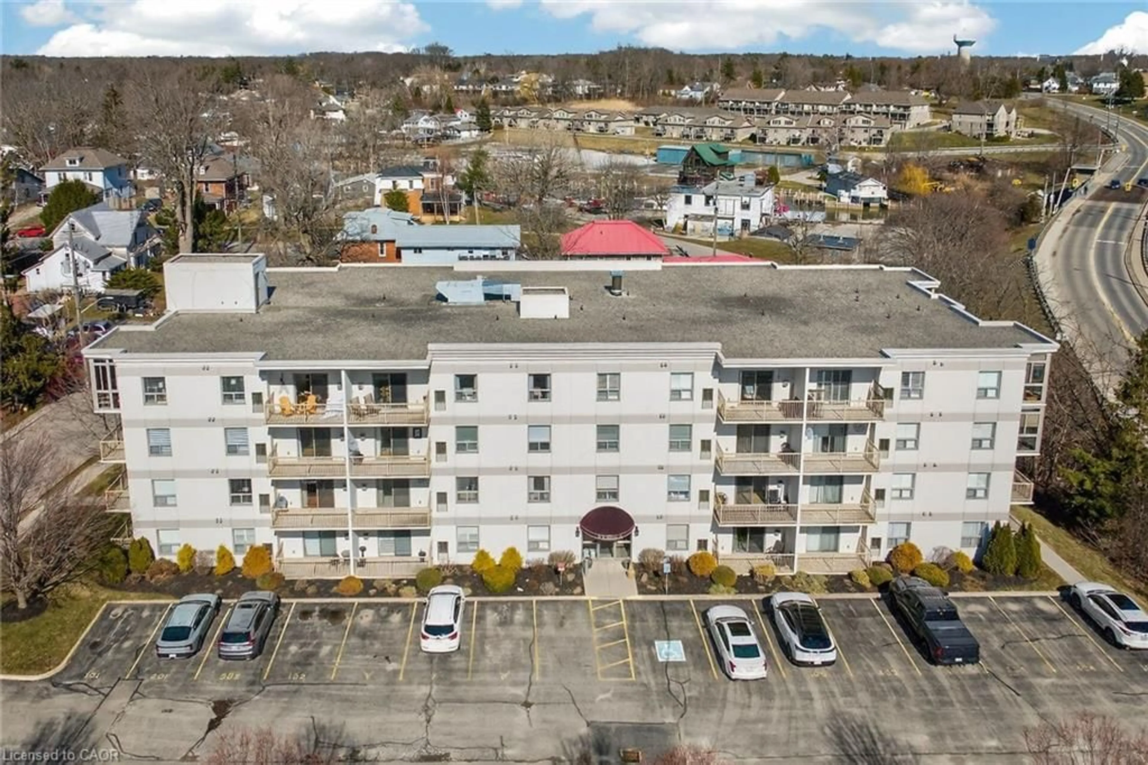 A pic from outside/outdoor area/front of a property/back of a property/a pic from drone, building for 12 St Andrew St #205, Port Dover Ontario N0A 1N1