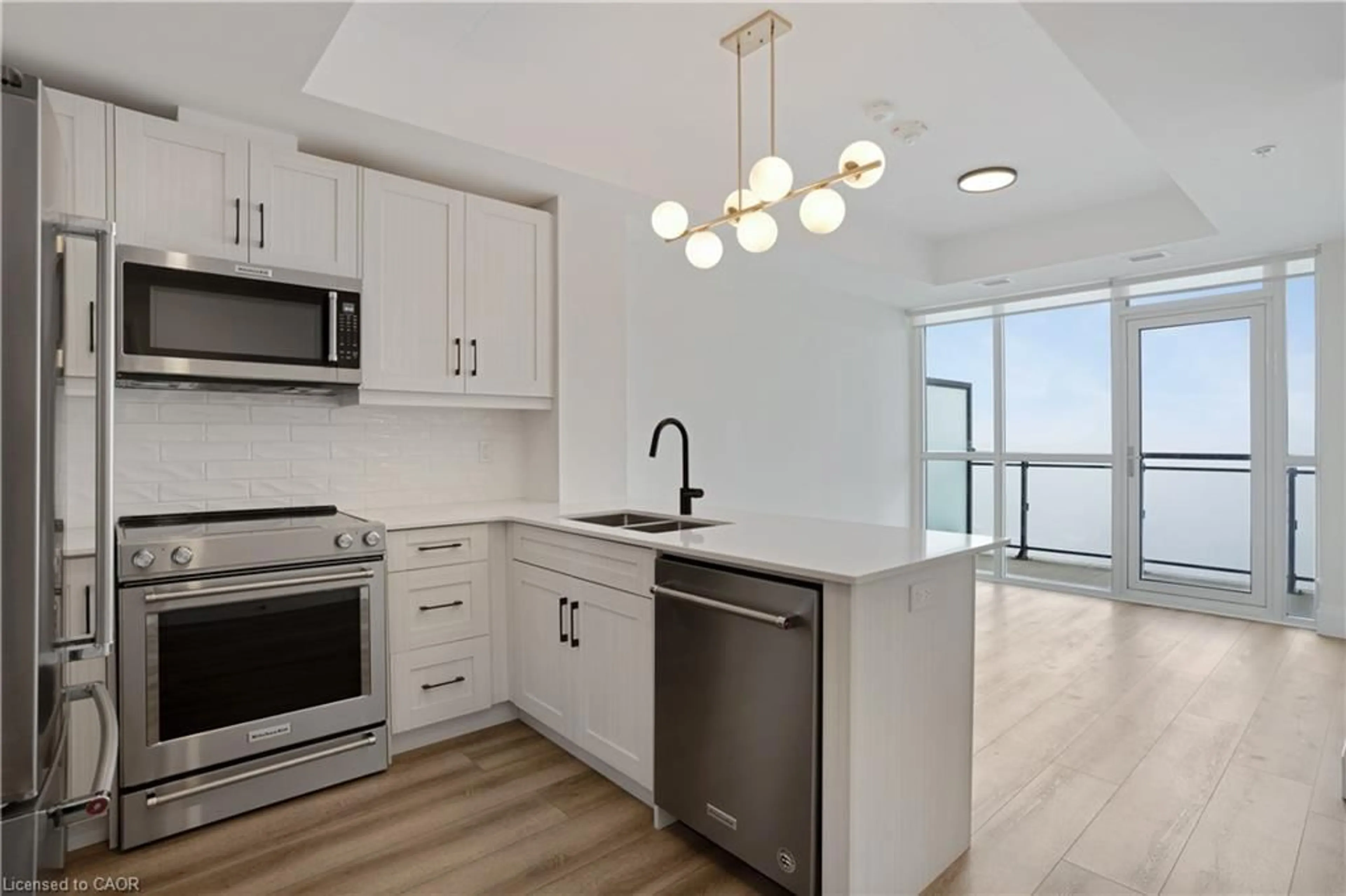 Open concept kitchen, unknown for 60 Charles St #1904, Kitchener Ontario N2G 0C9