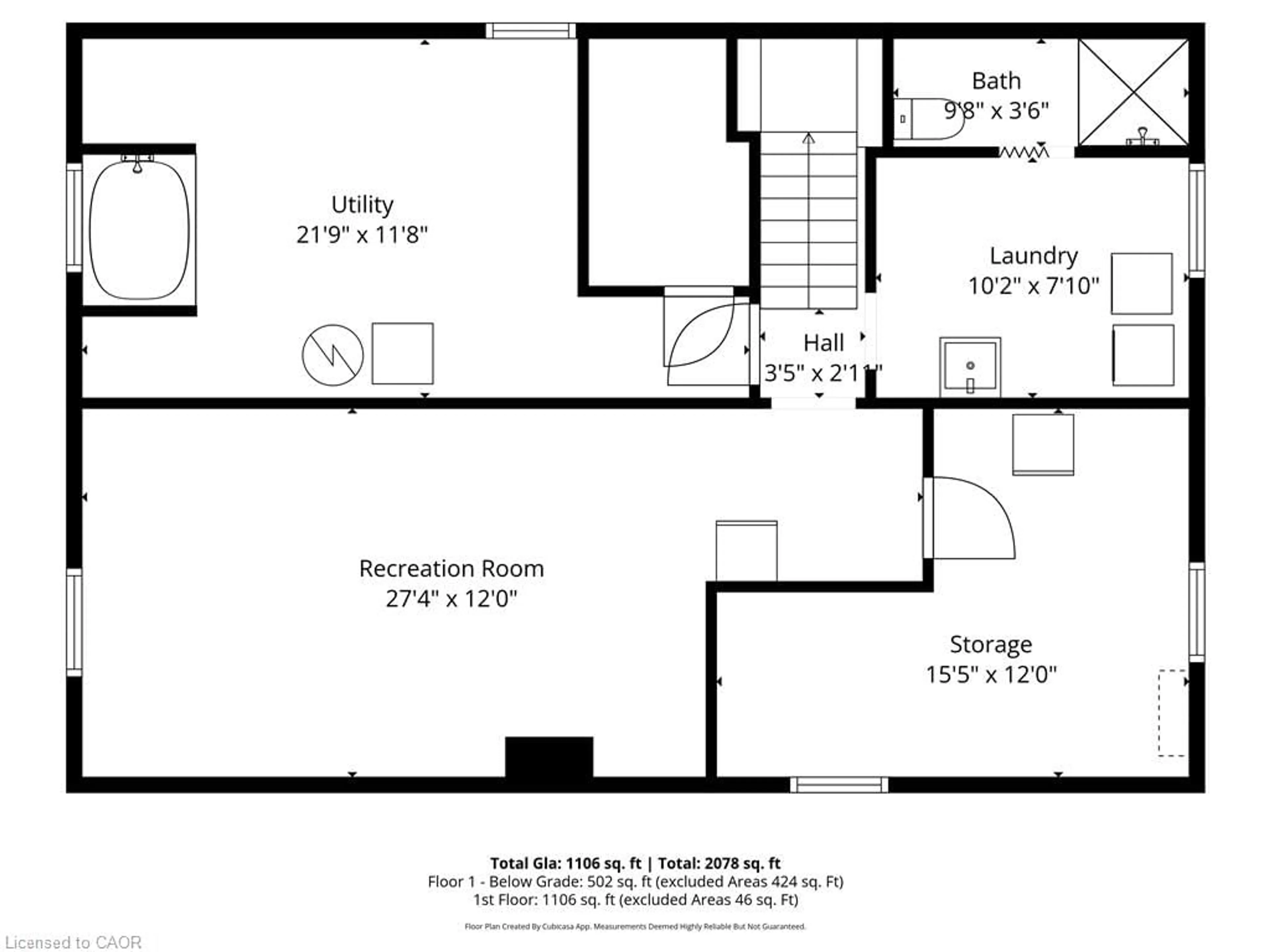 Floor plan for 52 Davis St, Simcoe Ontario N3Y 2R4